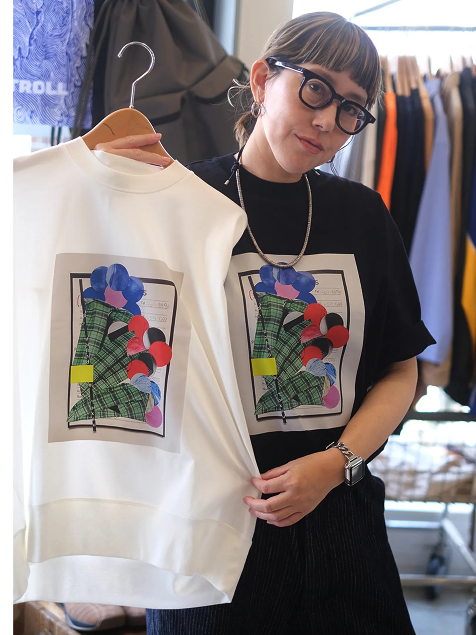 manon "BOUQUET PRINT TEE"(2colors)