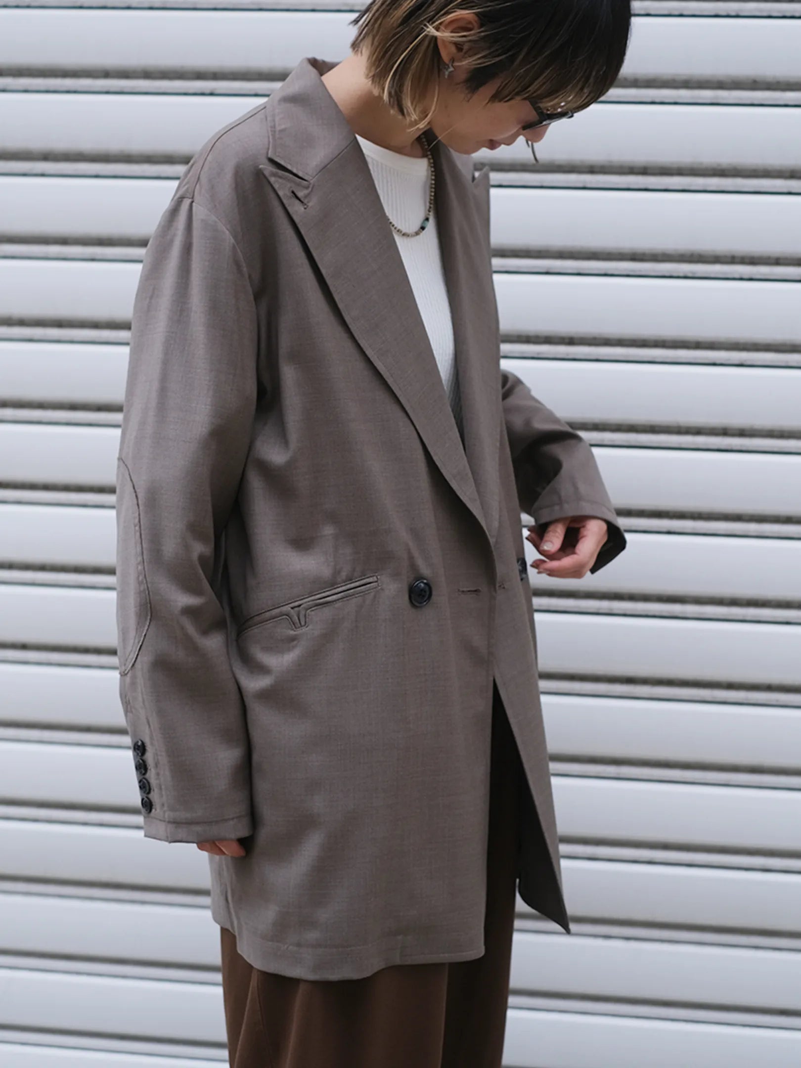 ANTHOM "ウール100% ダブルジャケット"