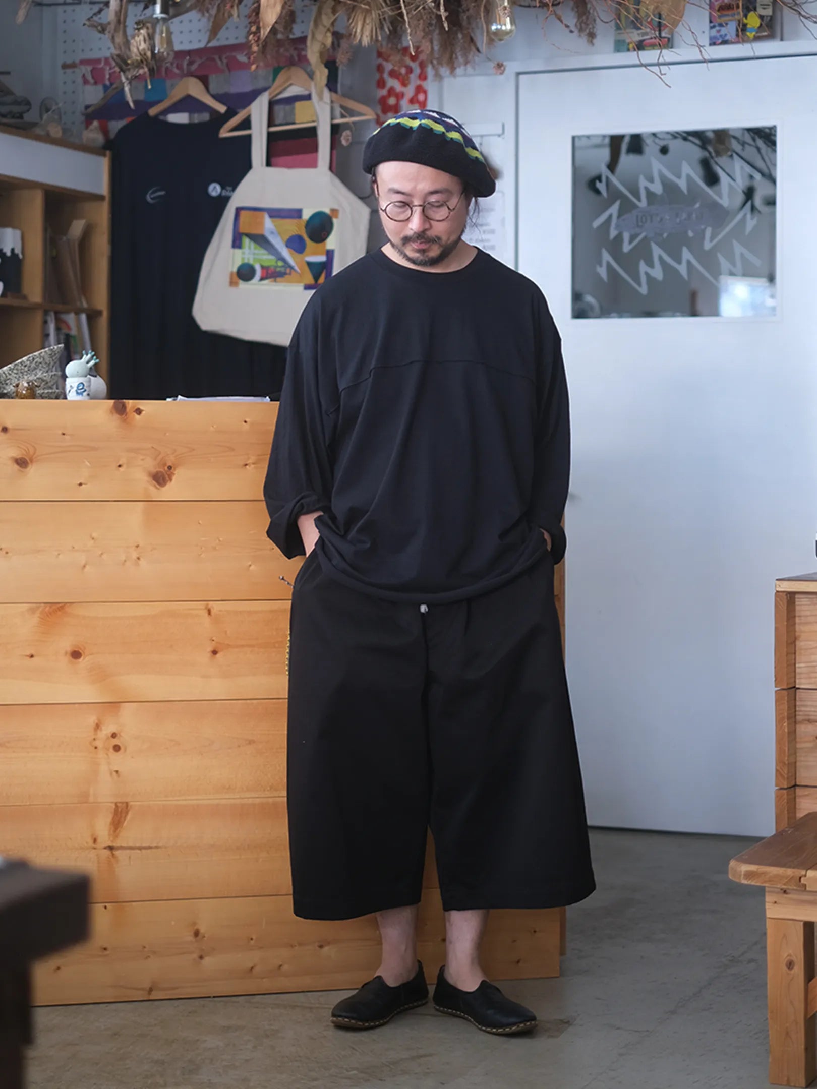 Kojima Shinsugumi "BIG BULB (NAVY COTTON/NYLON)"