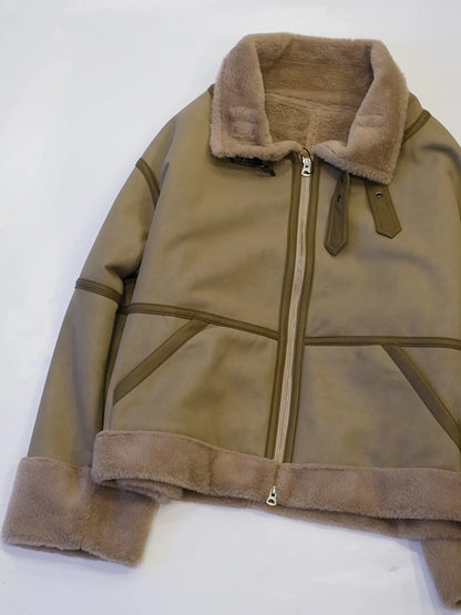 Kha:ki "ECO MOUTON B3 JACKET"