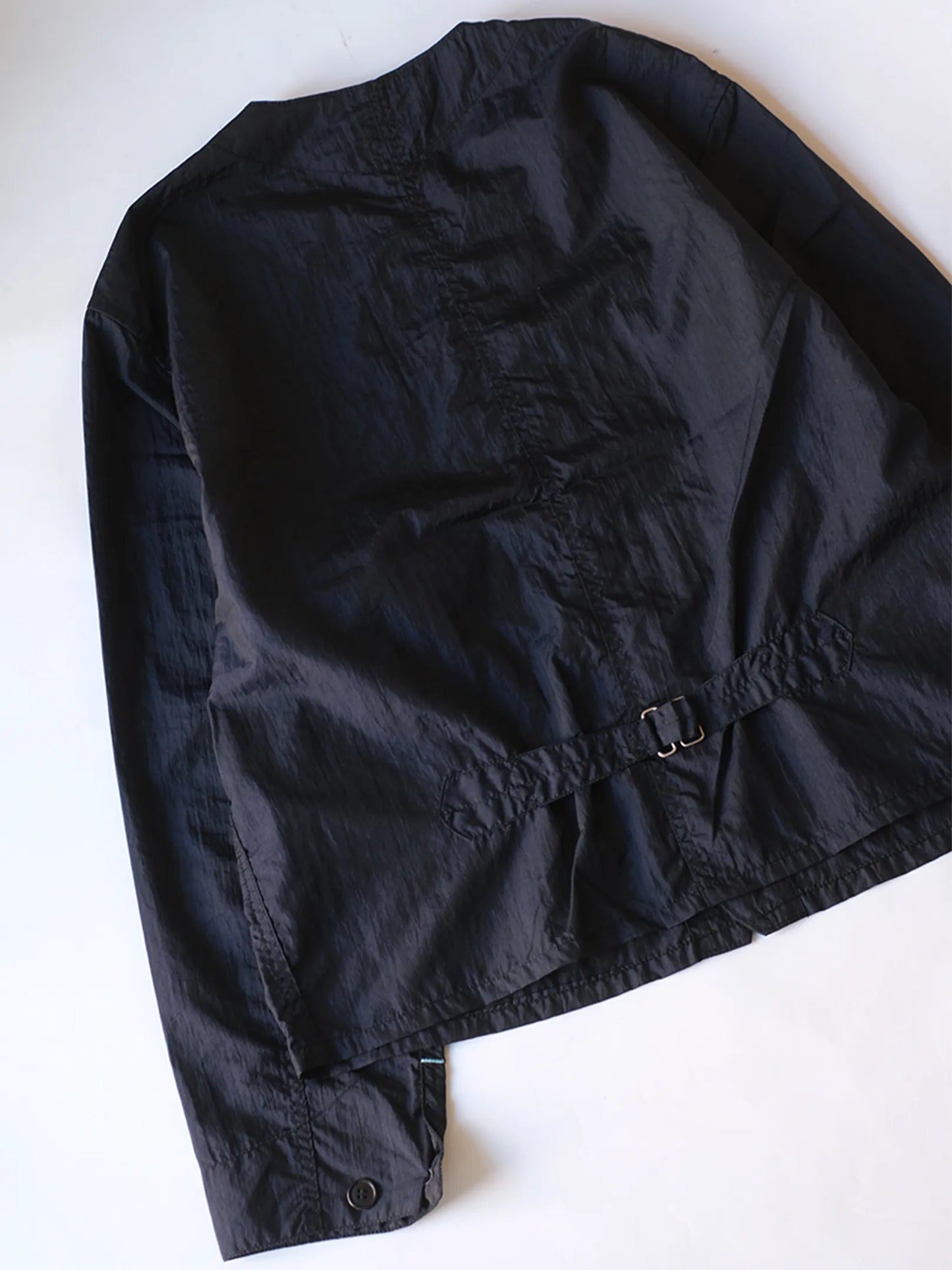 POST O'ALLS "#1104-CTB Stoker's Jacket : crinkle nylon taffeta black"