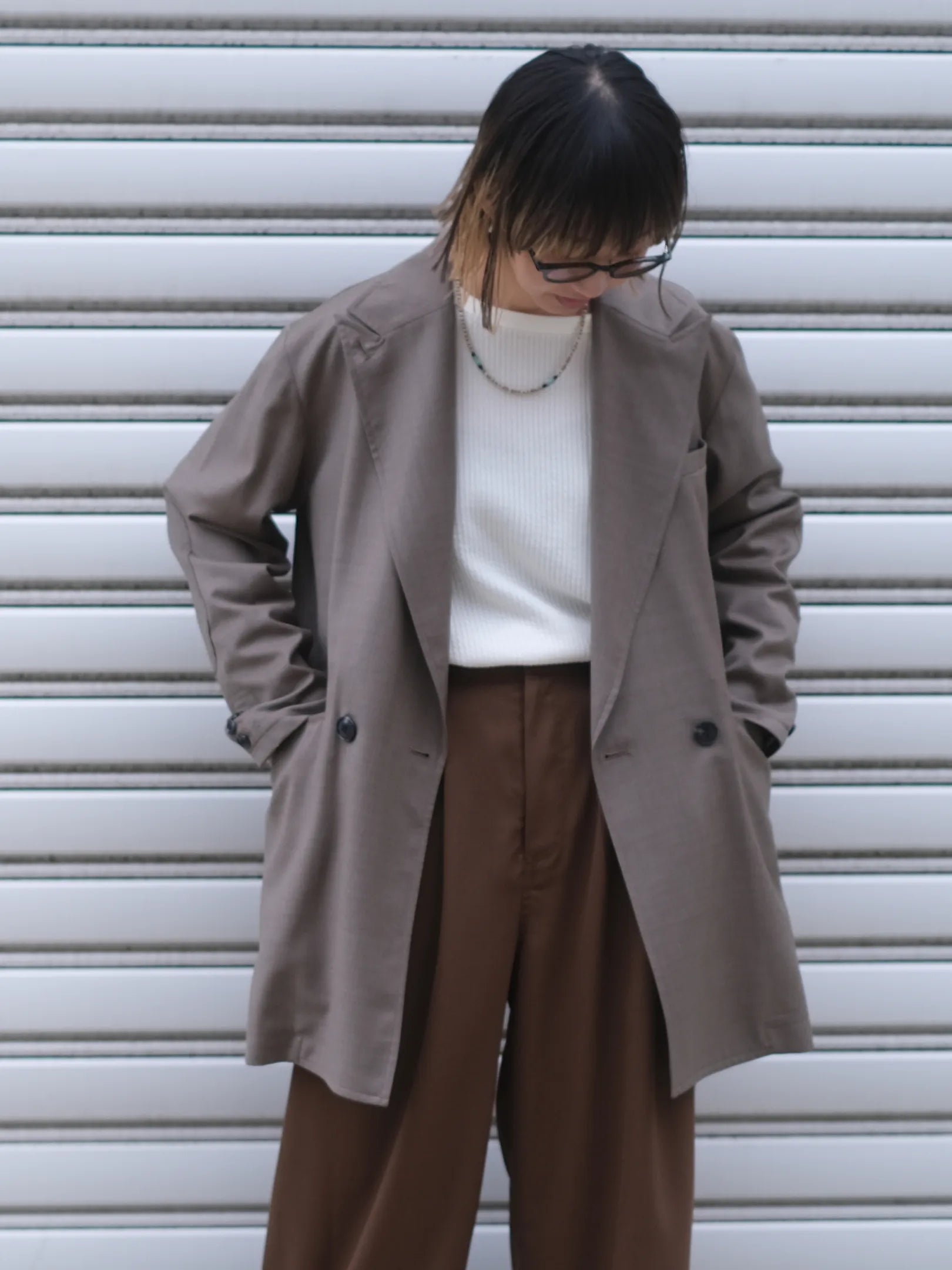 ANTHOM "ウール100% ダブルジャケット"