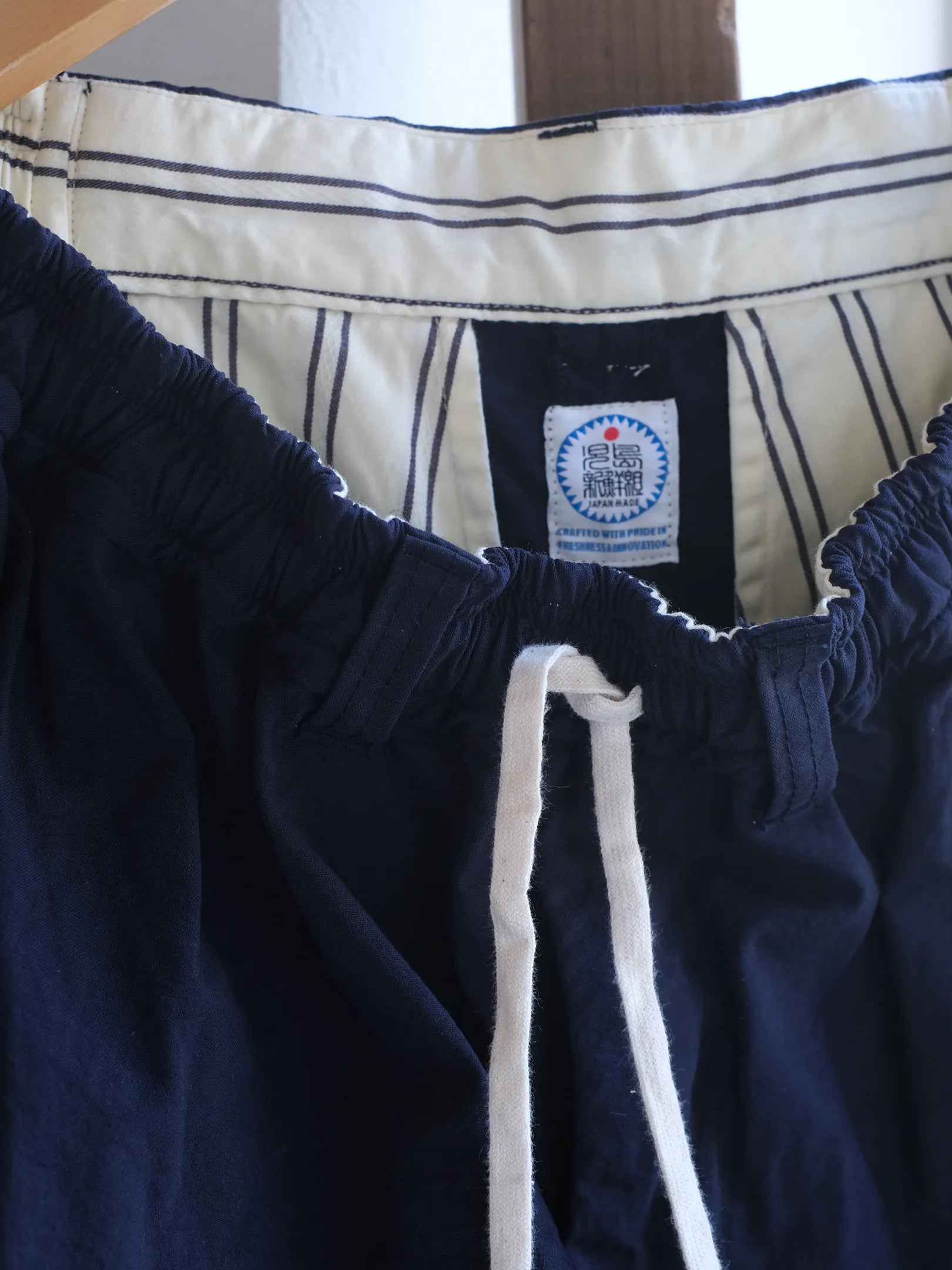 児島新鮮組  "BIG BULB (NAVY COTTON/NYLON)"