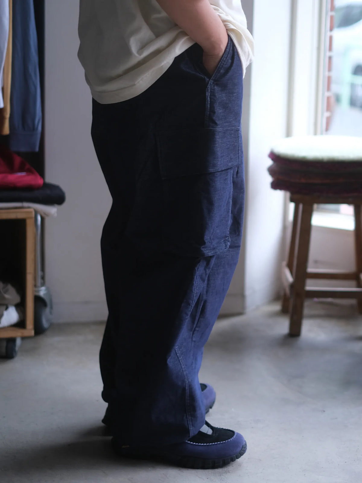 organicsta  "ORGANIC COTTON VELVETEEN CARGO PANTS(2colors)"
