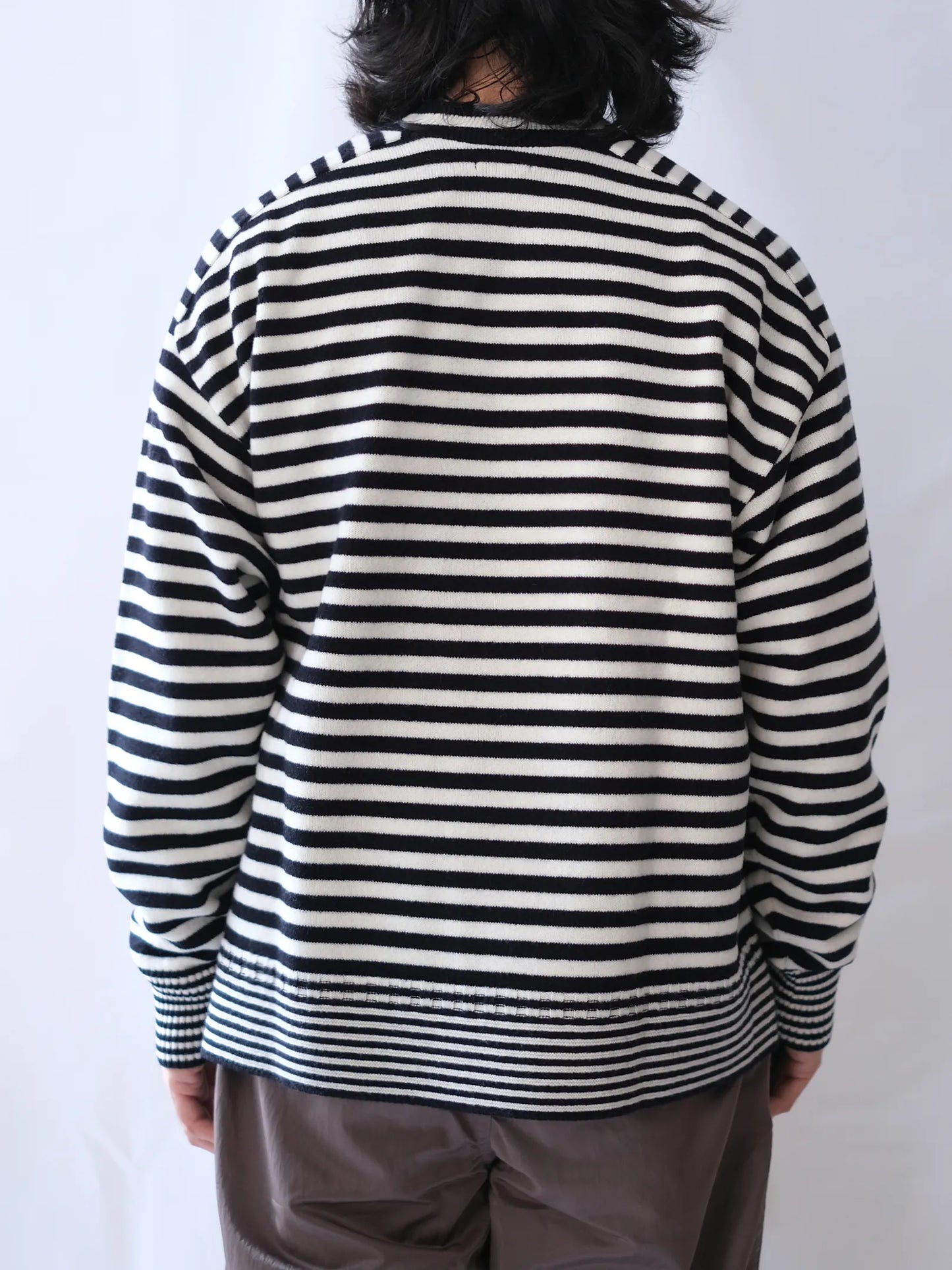 maillot mature "fisherman border sweater(2colors)"