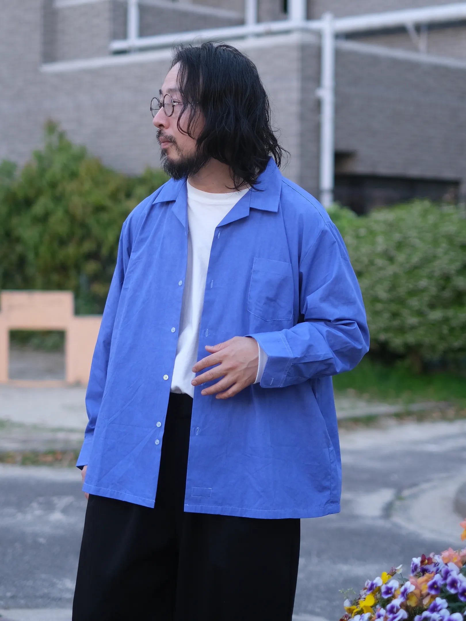 BULIDING "SCHOOL UNIFORM SHIRTS LS(2colors)"