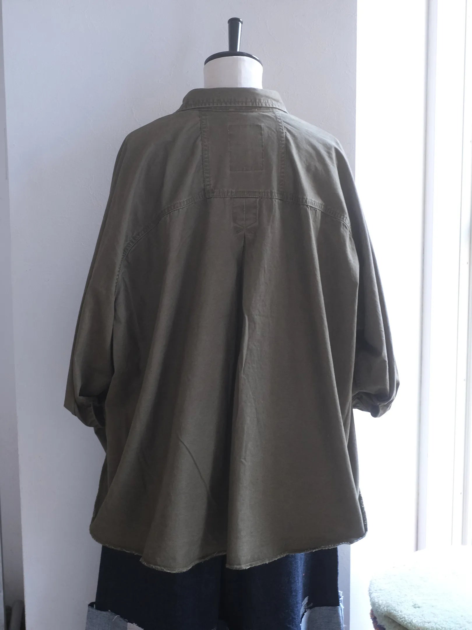 Kha:ki "TENT LINE FATIGUE SHIRT(2colors)"