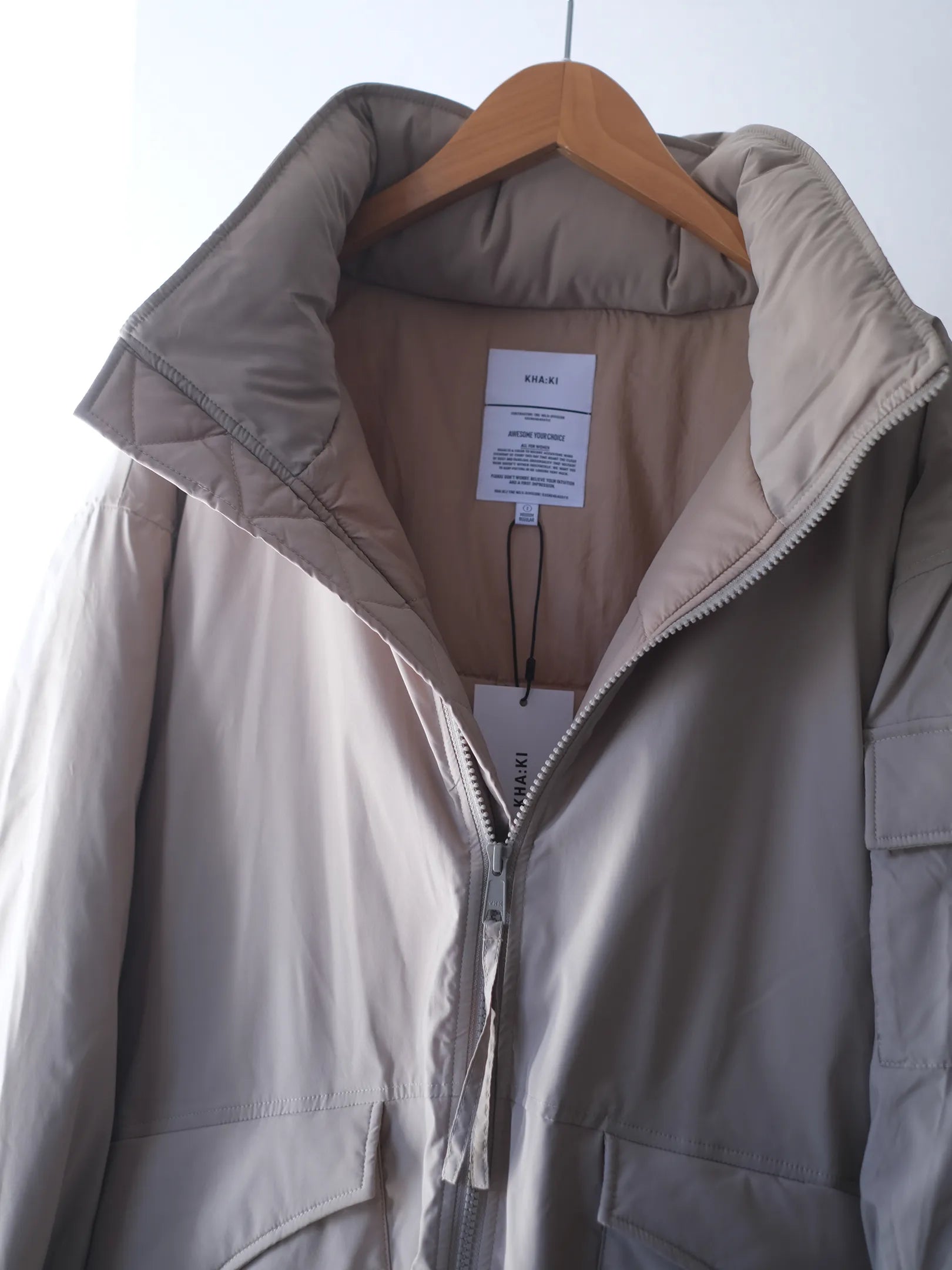 Kha:ki "MIL PADDING COAT(2colors)"