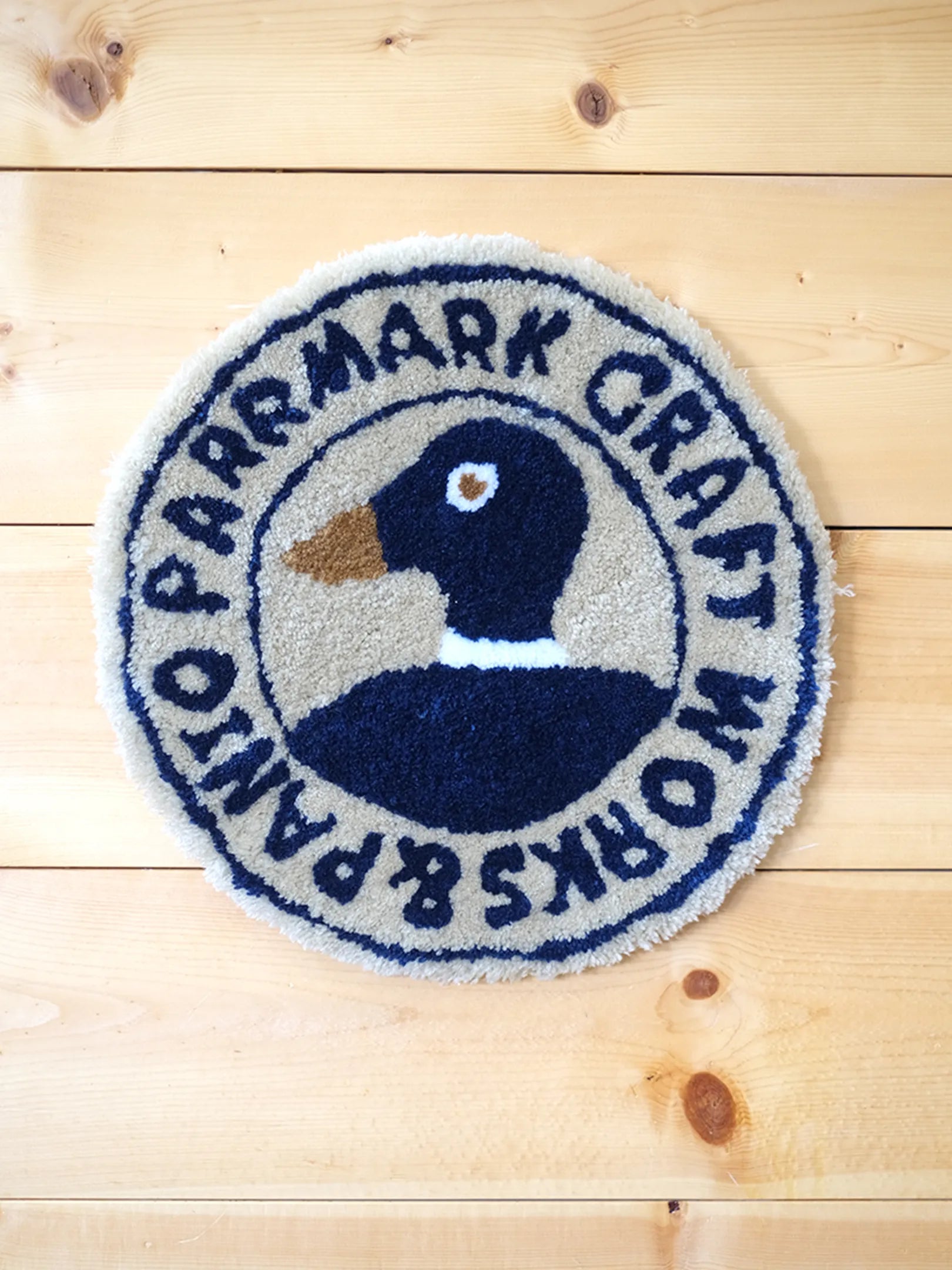 ◎受注生産◎ParrMark CRAFT WORKS × PANIRUG "DUCK RUG"