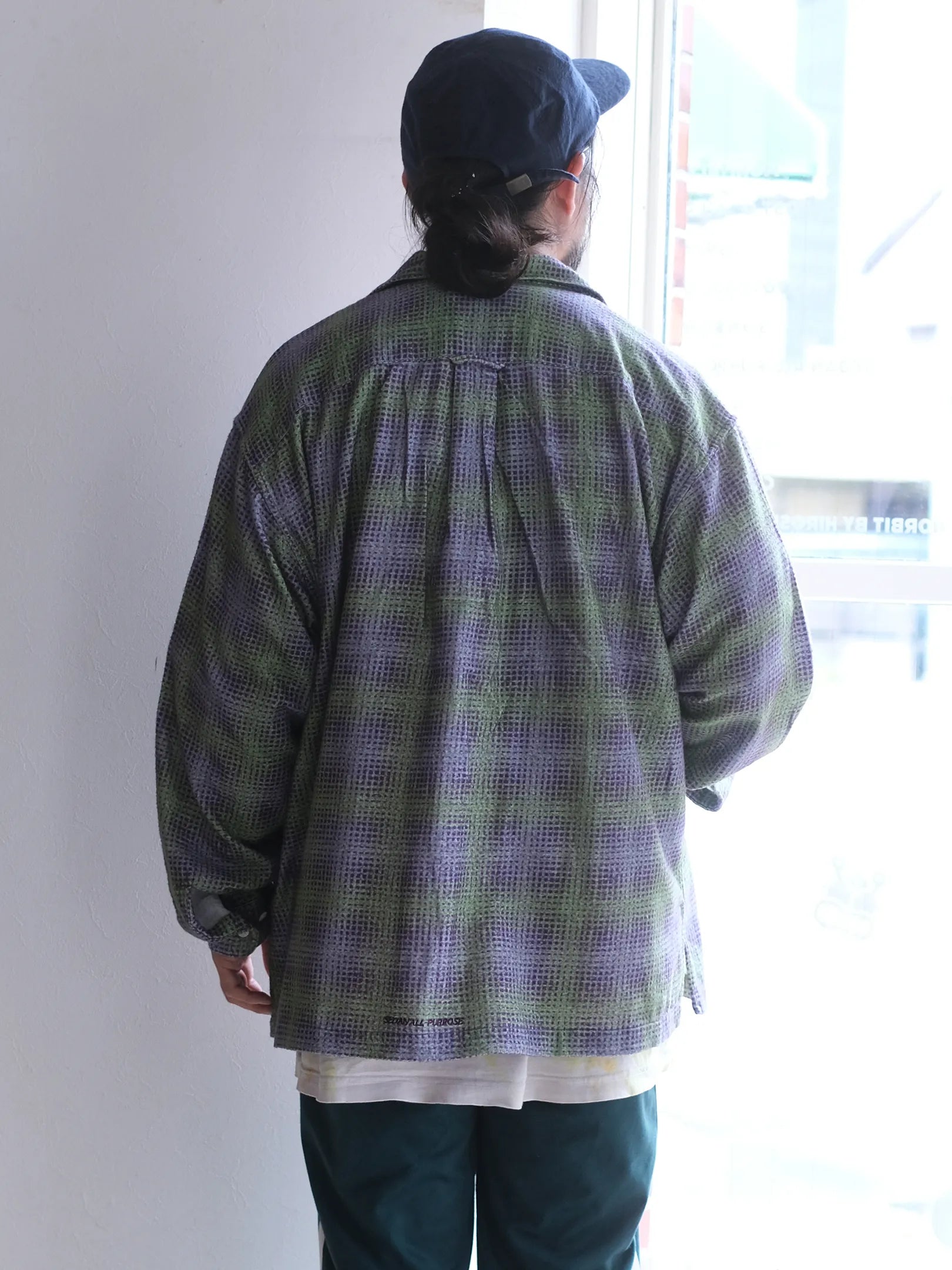 SEDAN ALL-PURPOSE "Printed Plaid Flannel Open Collar Shirt"