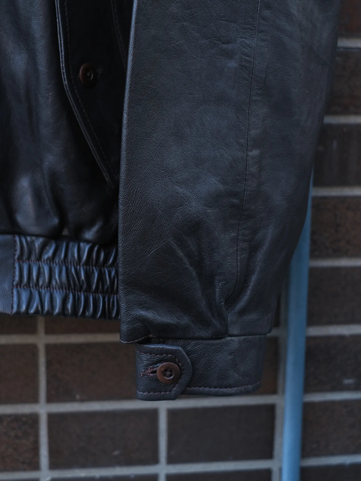 wonderland  "Saved Leather Jacket(DARK BROWN)"