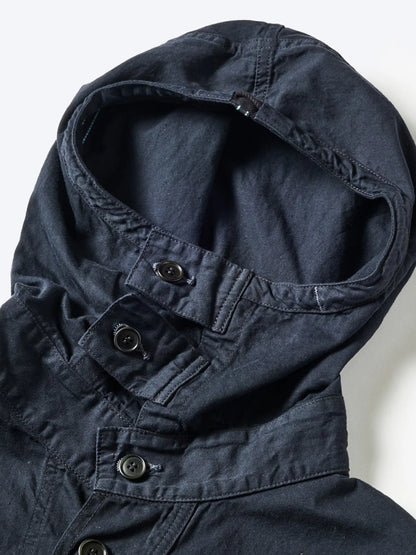 POST O'ALLS "#1105-VTC NAVY Parka : vintage twill charcoal"