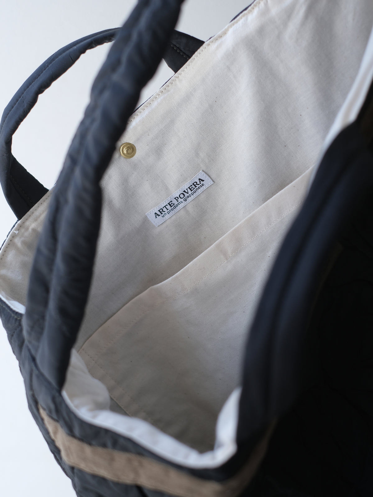 ARTE POVERA "チェコキルトパンツ(黒染) RE-トート&ショルダーBAG"
