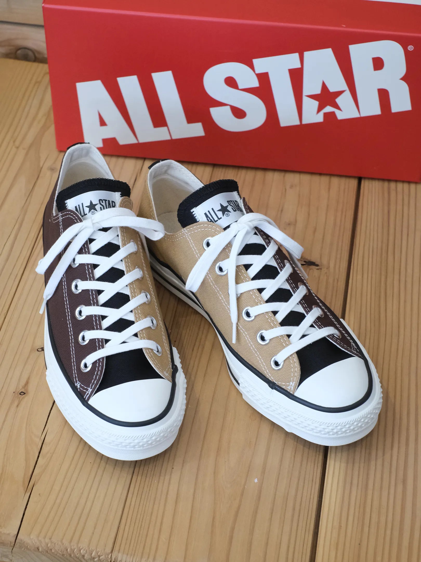CONVERSE "CANVAS ALL STAR J OX(D.BROWN/BEIGE/BLACK)"
