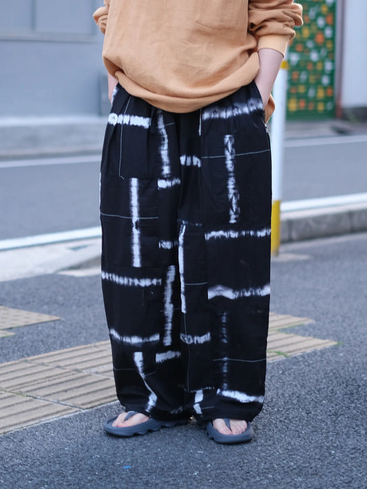 ARTE POVERA "スーピマローン絞り染め 2タックイージーパンツ"
