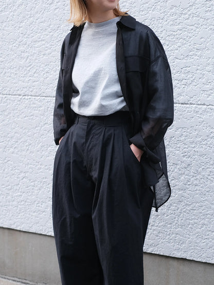 manon "LIP CLOTHTHREE TUCKWIDE PANTS(2colors)"