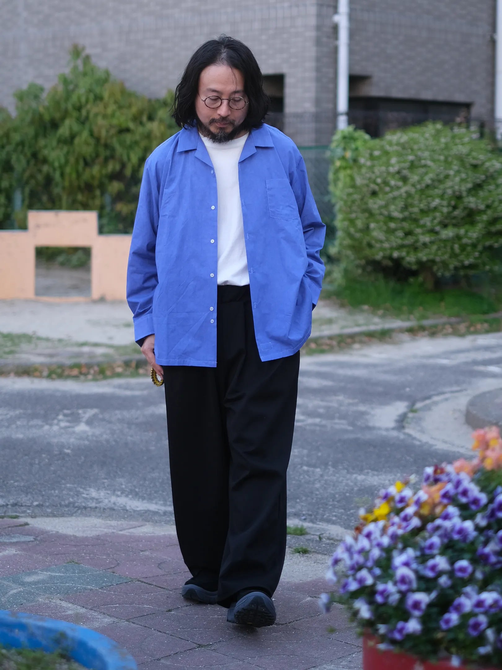 BULIDING "SCHOOL UNIFORM SHIRTS LS(2colors)"