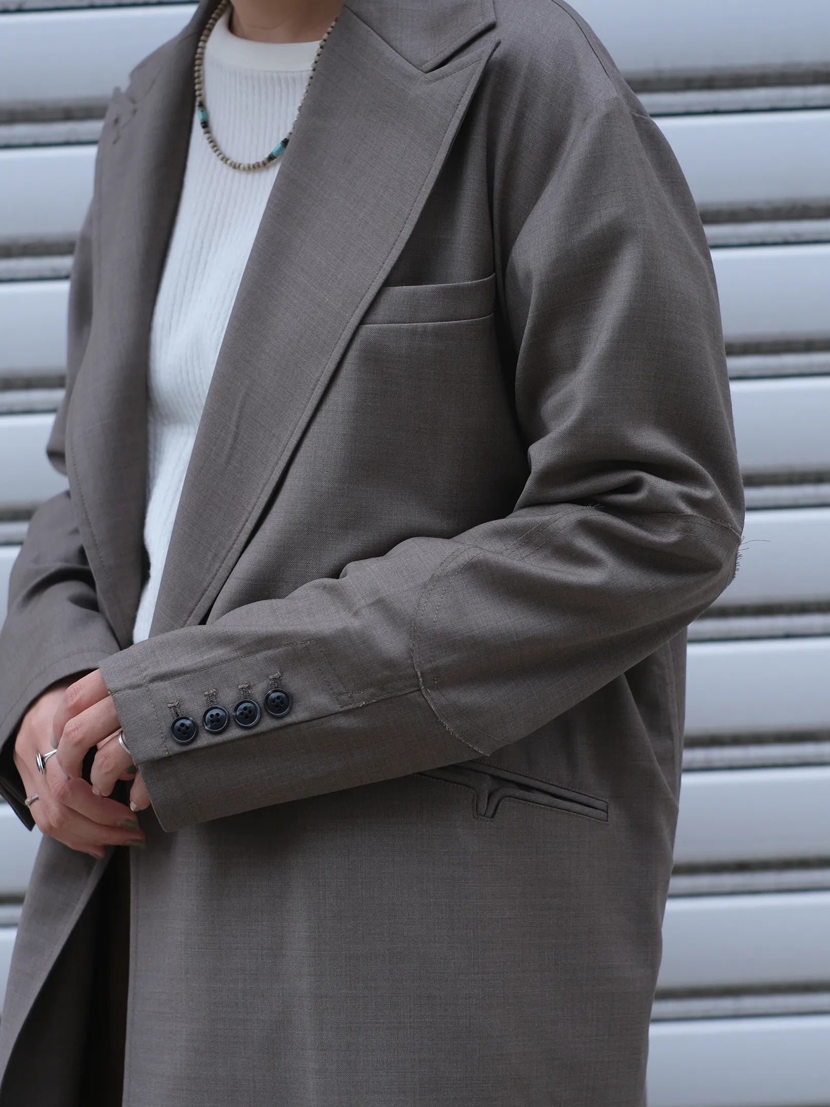 ANTHOM "ウール100% ダブルジャケット"