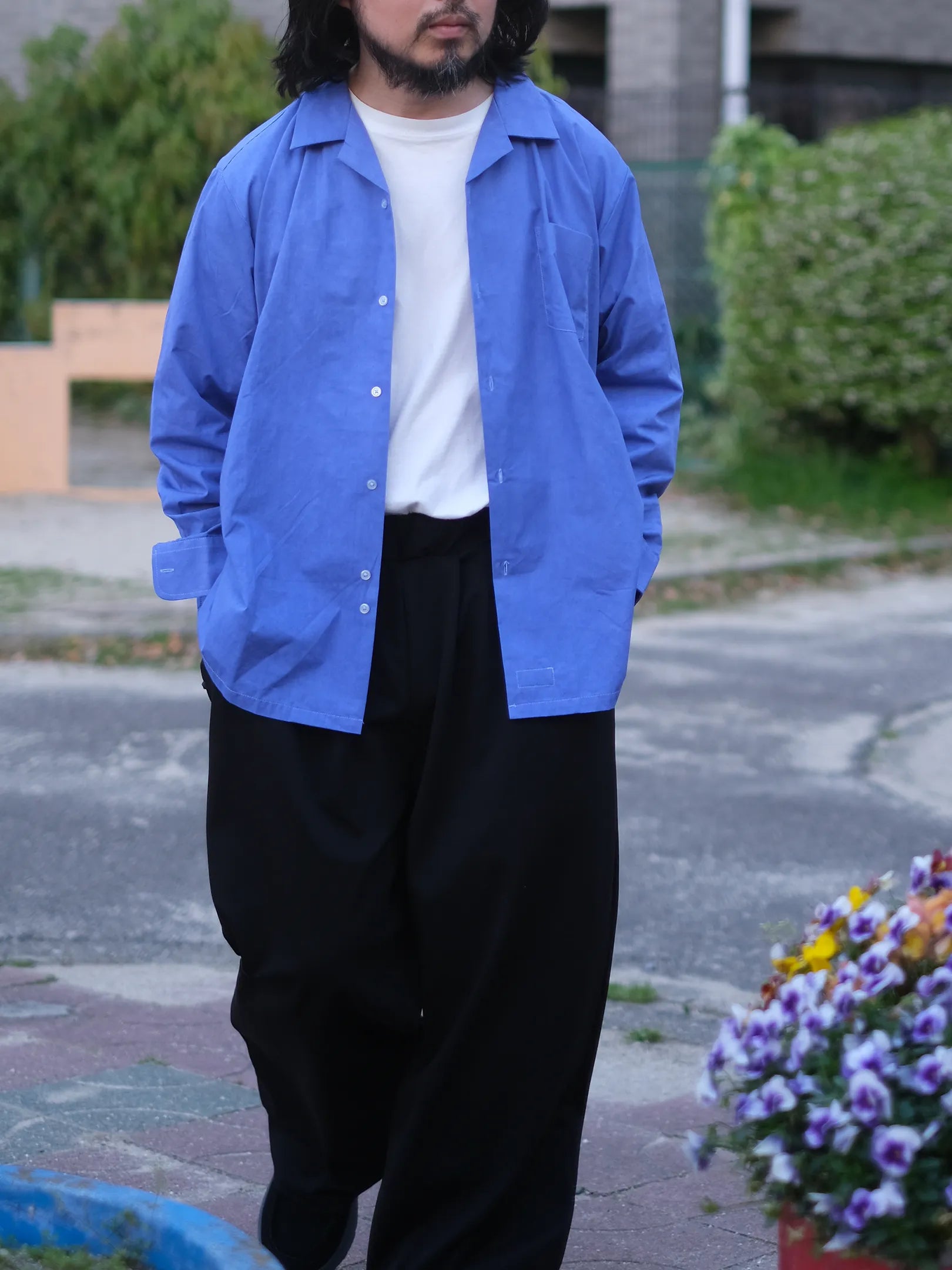 BULIDING "SCHOOL UNIFORM SHIRTS LS(2colors)"