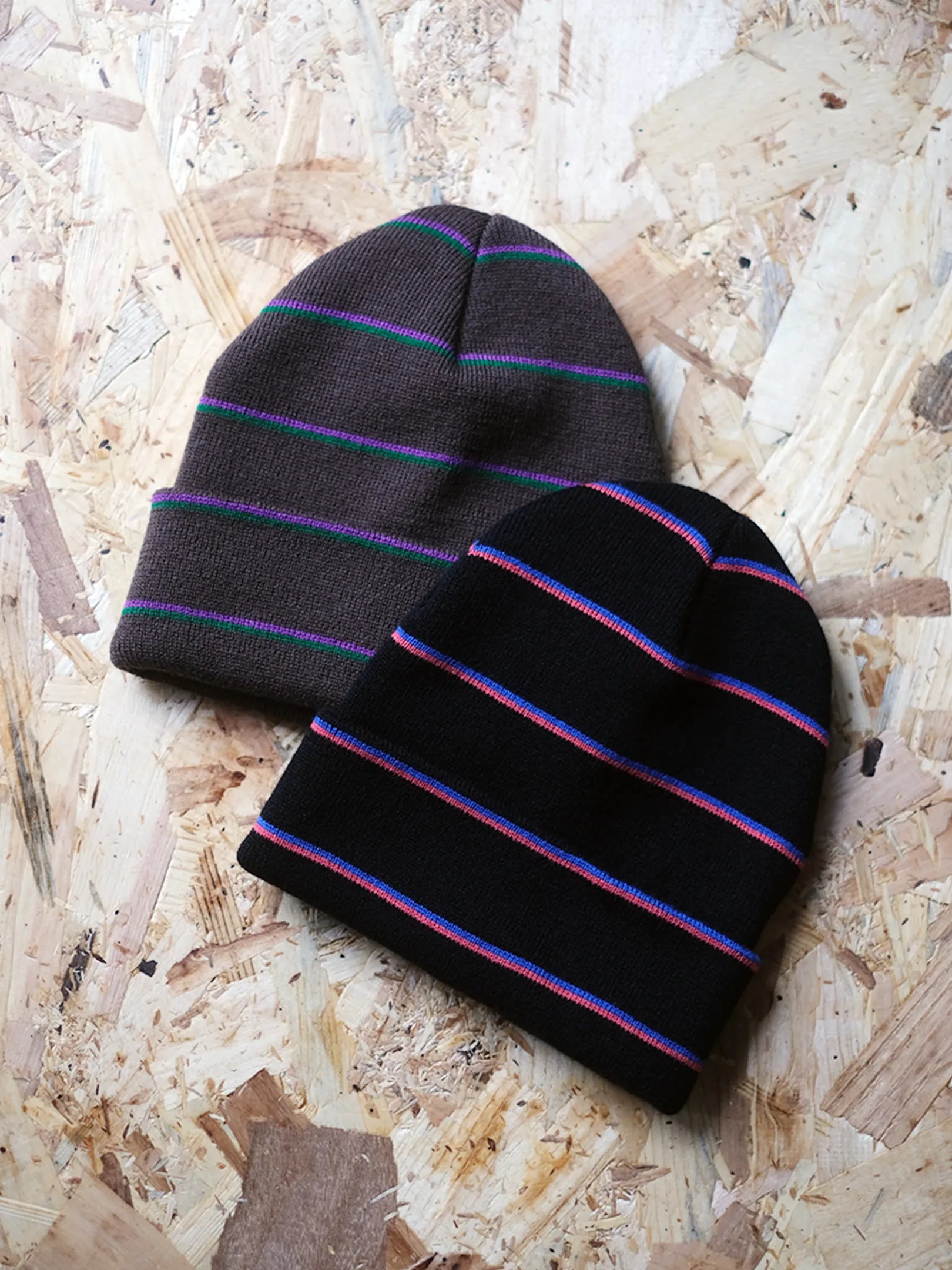 wonderland  "Striped Knit Hat(2colors)"