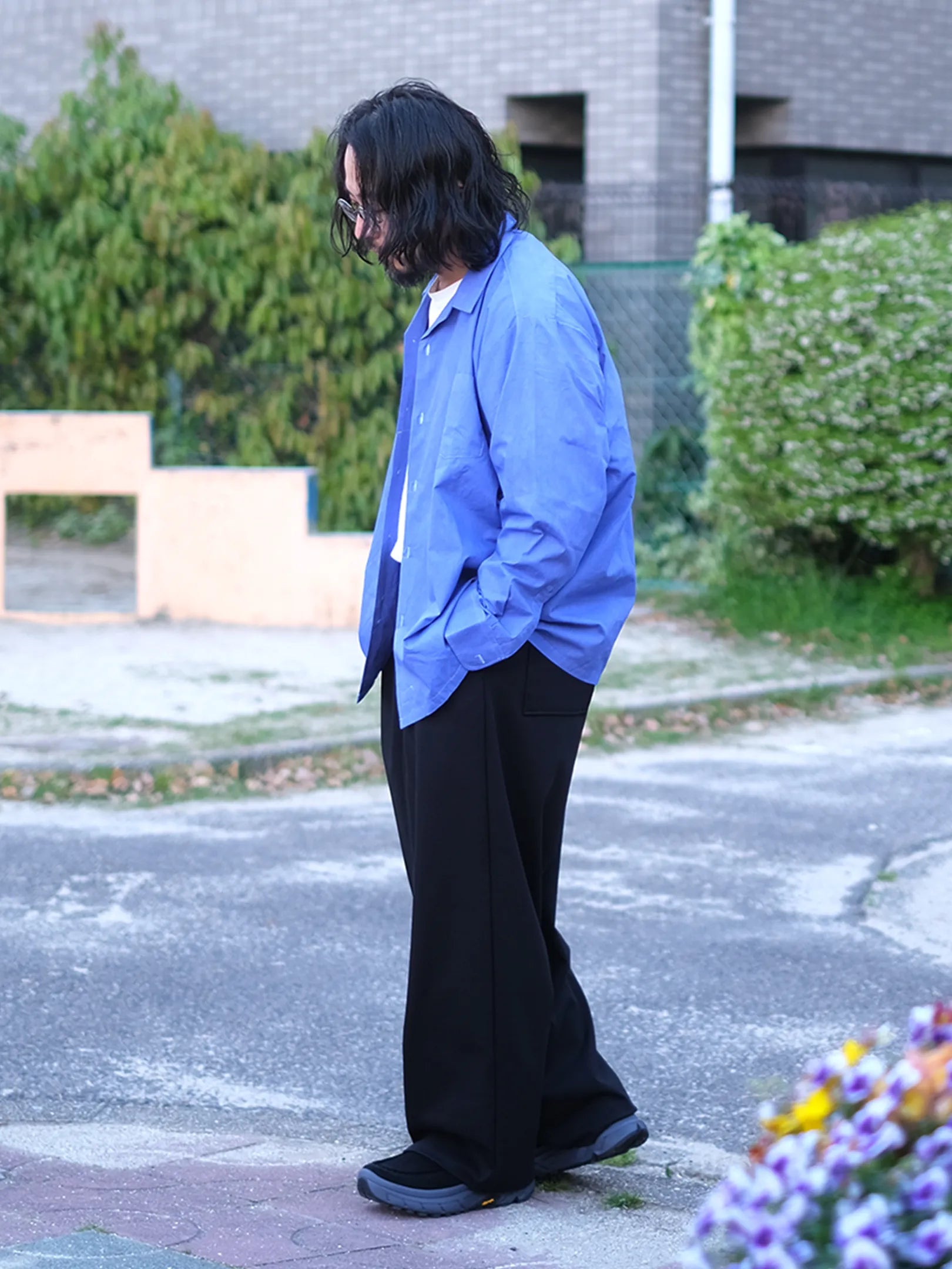 BULIDING "SCHOOL UNIFORM SHIRTS LS(2colors)"