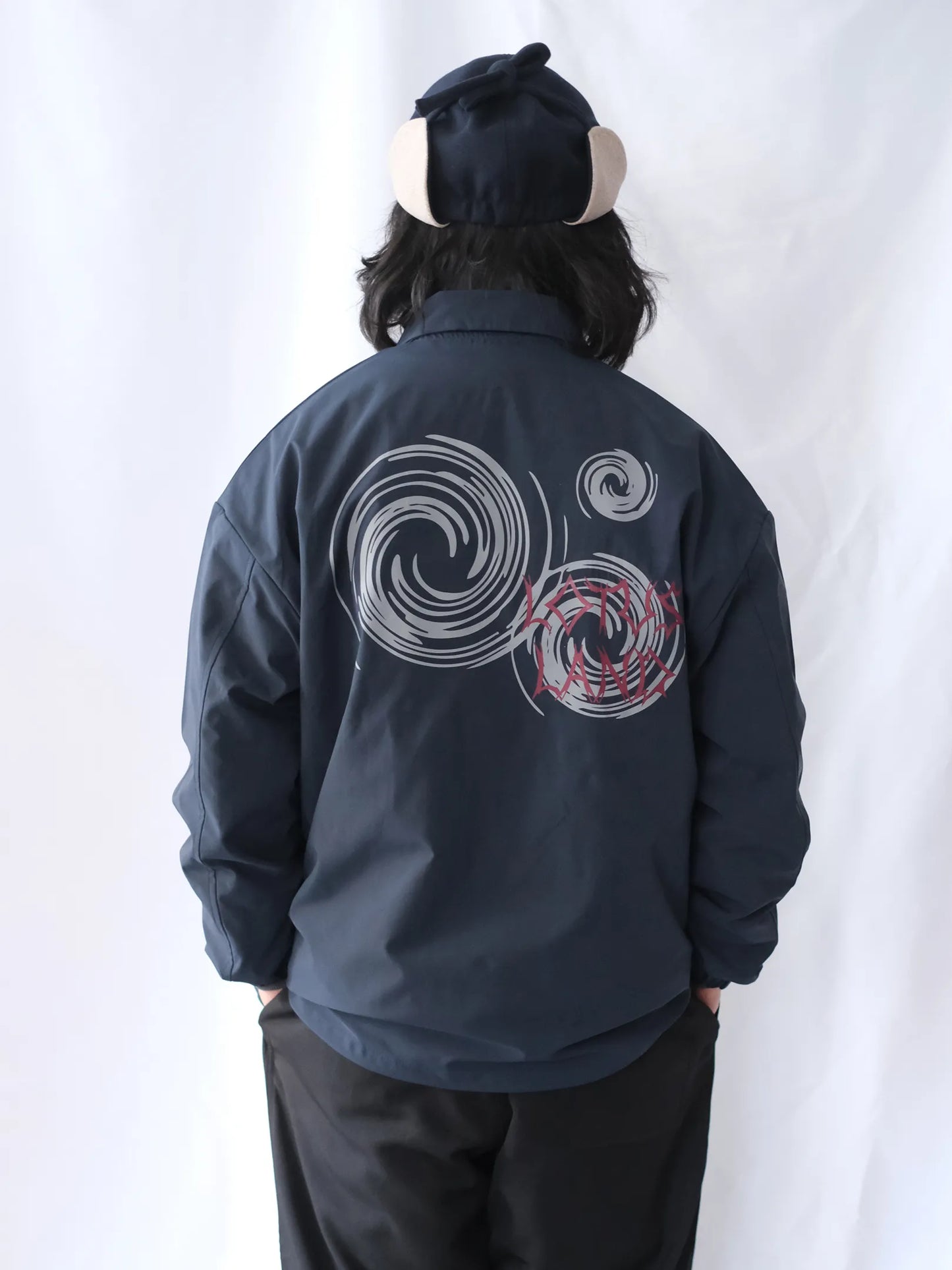 ★受注販売★LOTUSLAND "UZU COACH JACKET(NAVY)"