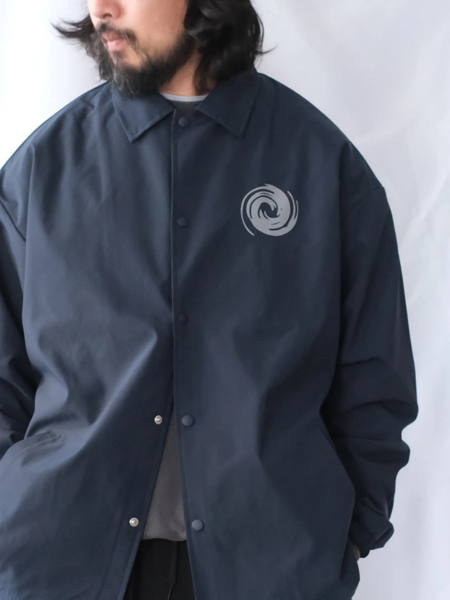 ★受注販売★LOTUSLAND "UZU COACH JACKET(NAVY)"