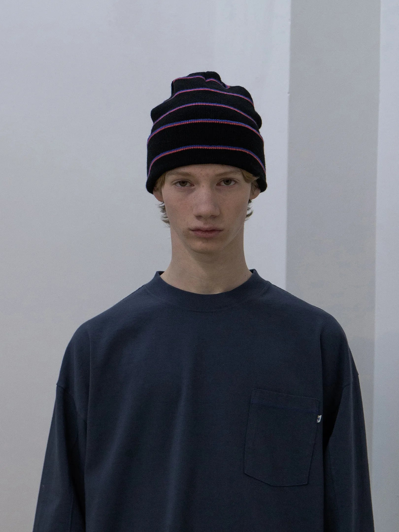 wonderland  "Striped Knit Hat(2colors)"