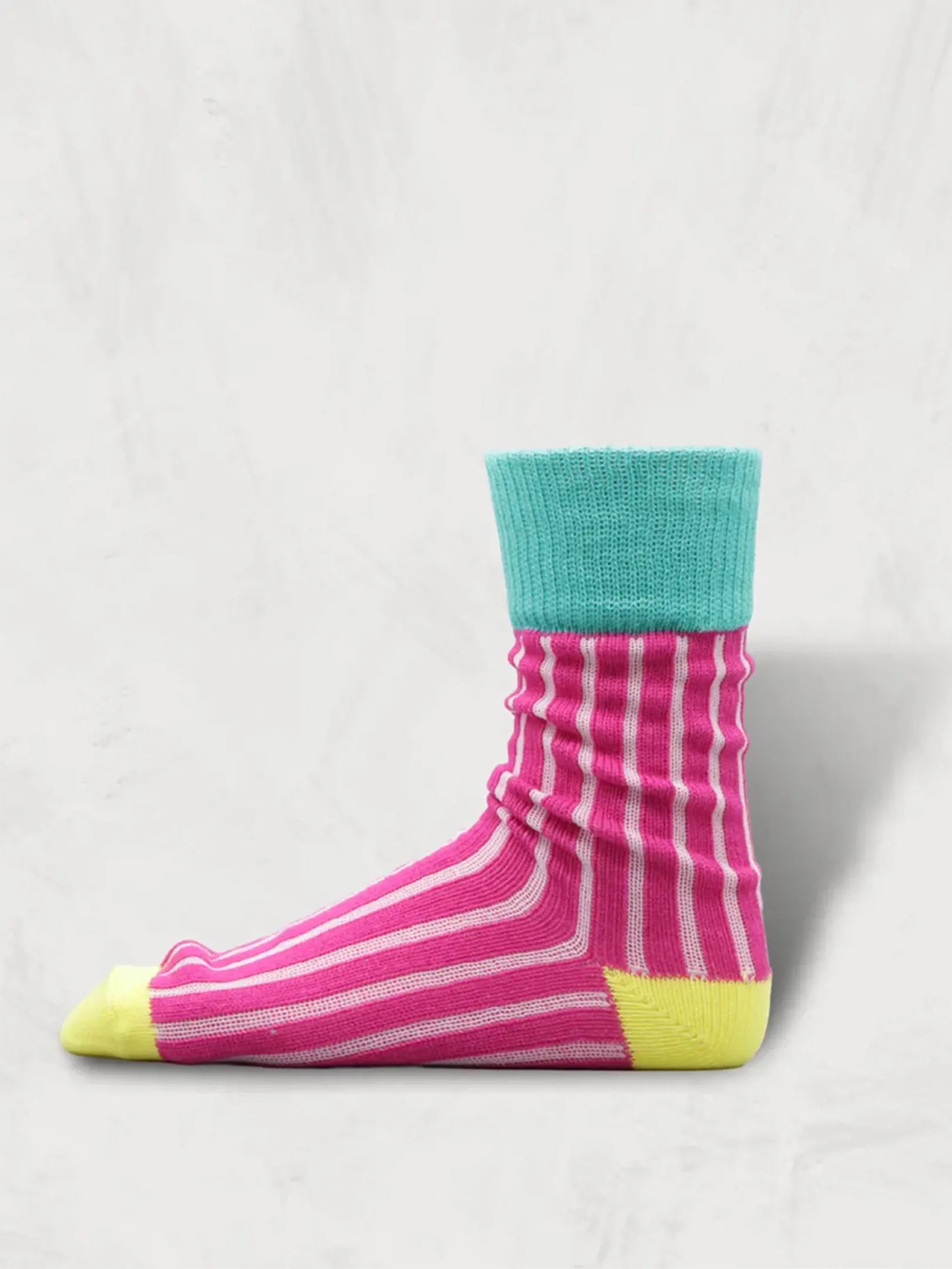 SHOWATABÉ  "Cotton Needle-Out Socks | Stripes(4colors)"