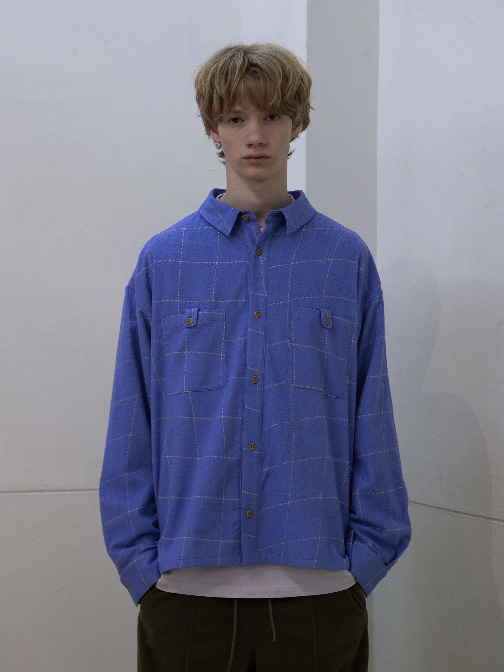 wonderland  "Broken Check Shirt"