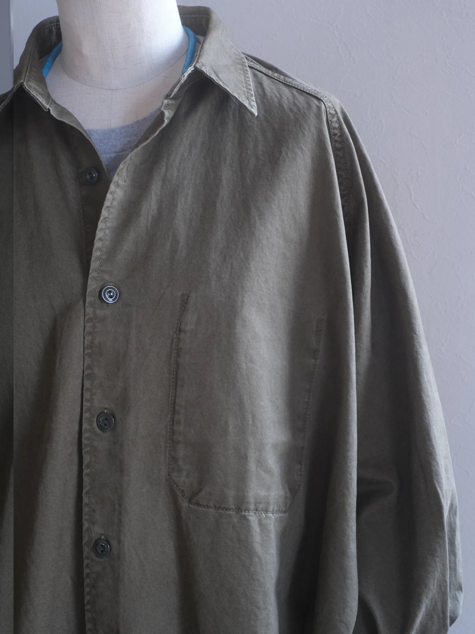 Kha:ki "TENT LINE FATIGUE SHIRT(2colors)"