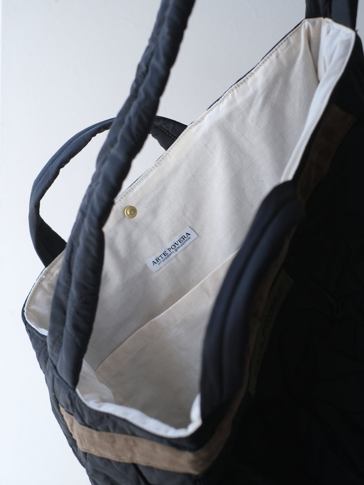 ARTE POVERA "チェコキルトパンツ(黒染) RE-トート&ショルダーBAG"