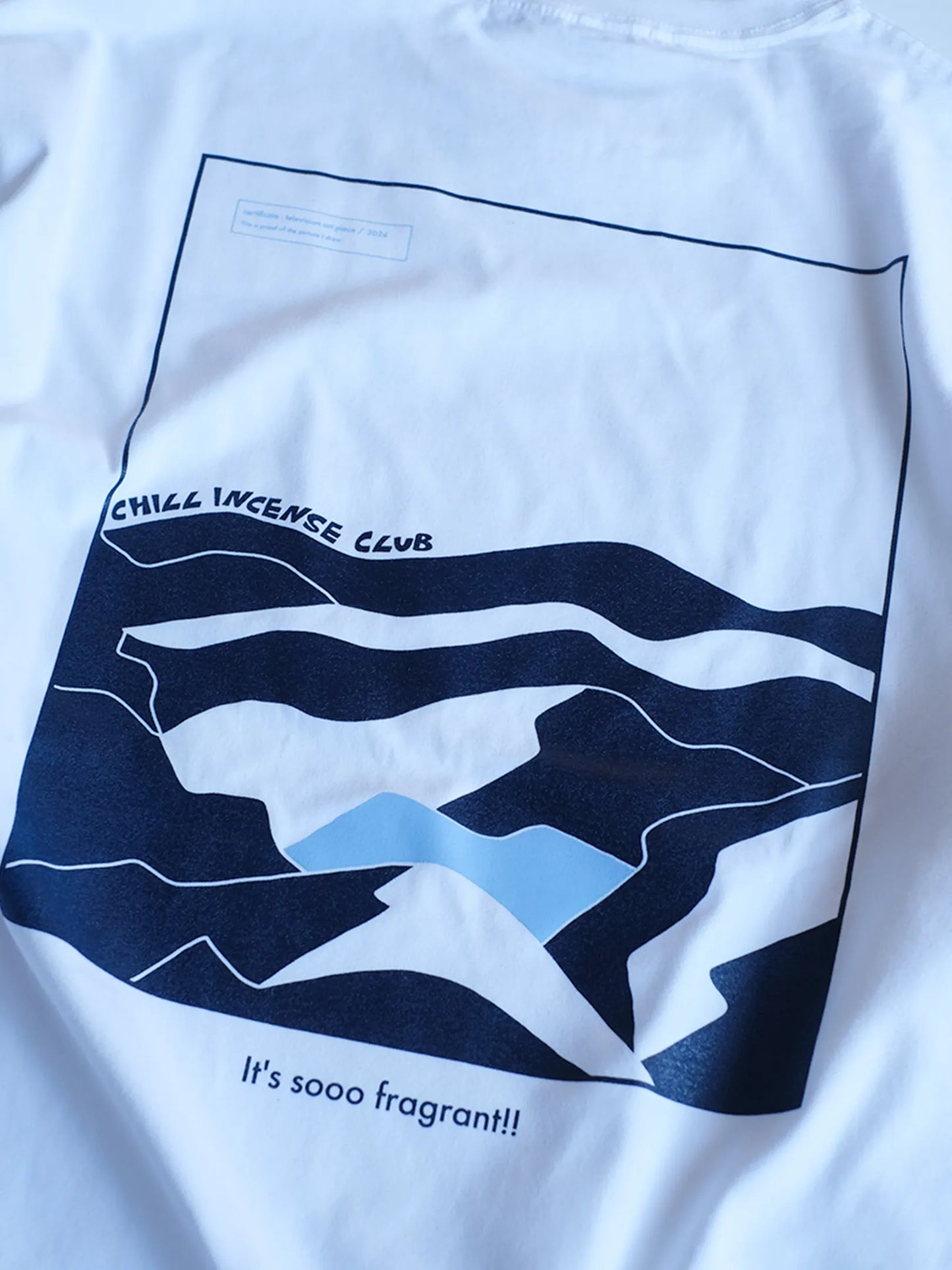 CHILL INCENSE CLUB "CIC L/S TEE WHITE -television CAPSULE COLLECTION-"