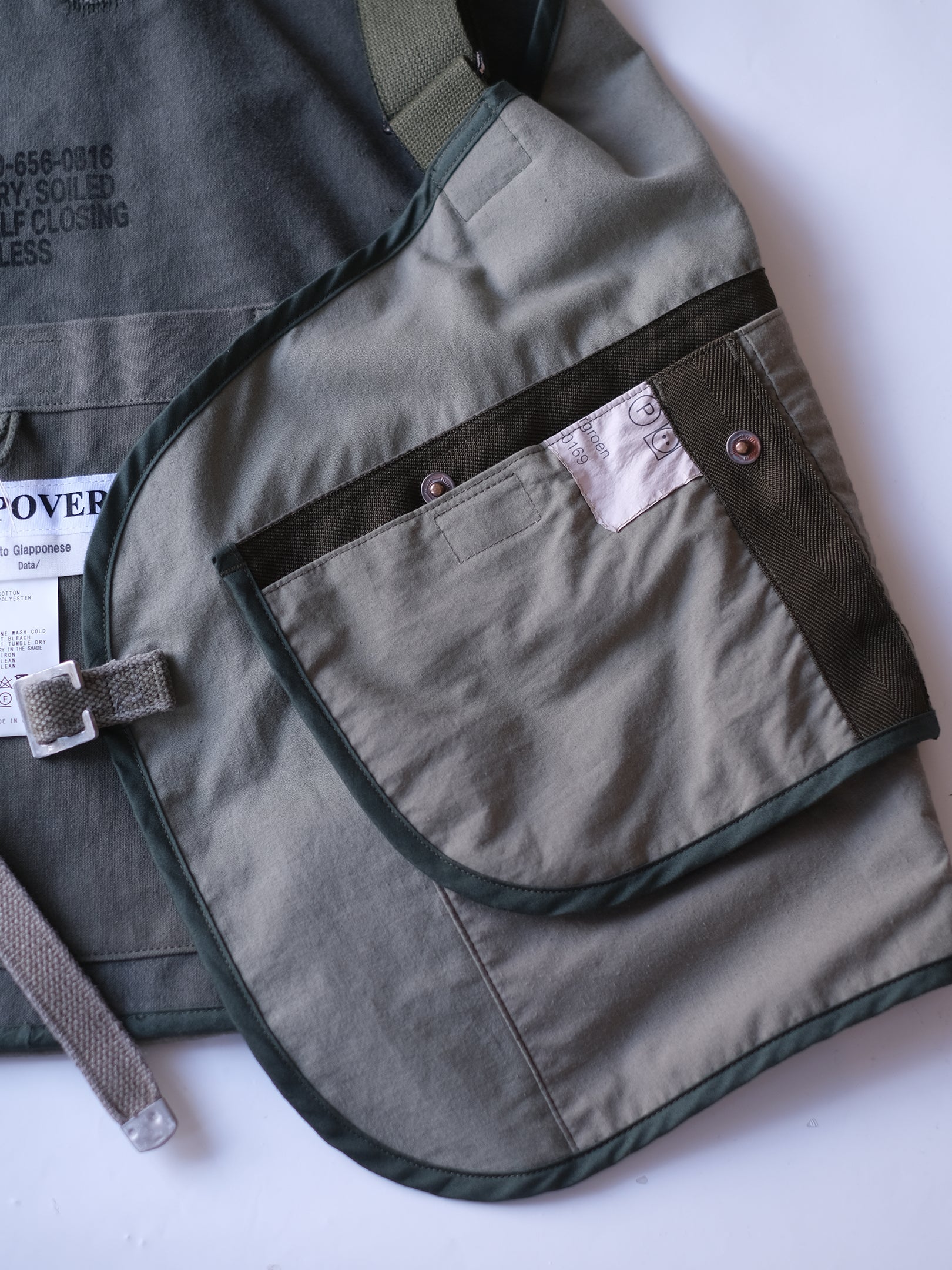 ARTE POVERA "オランダシェラフ染 REベスト&BAG 2way"