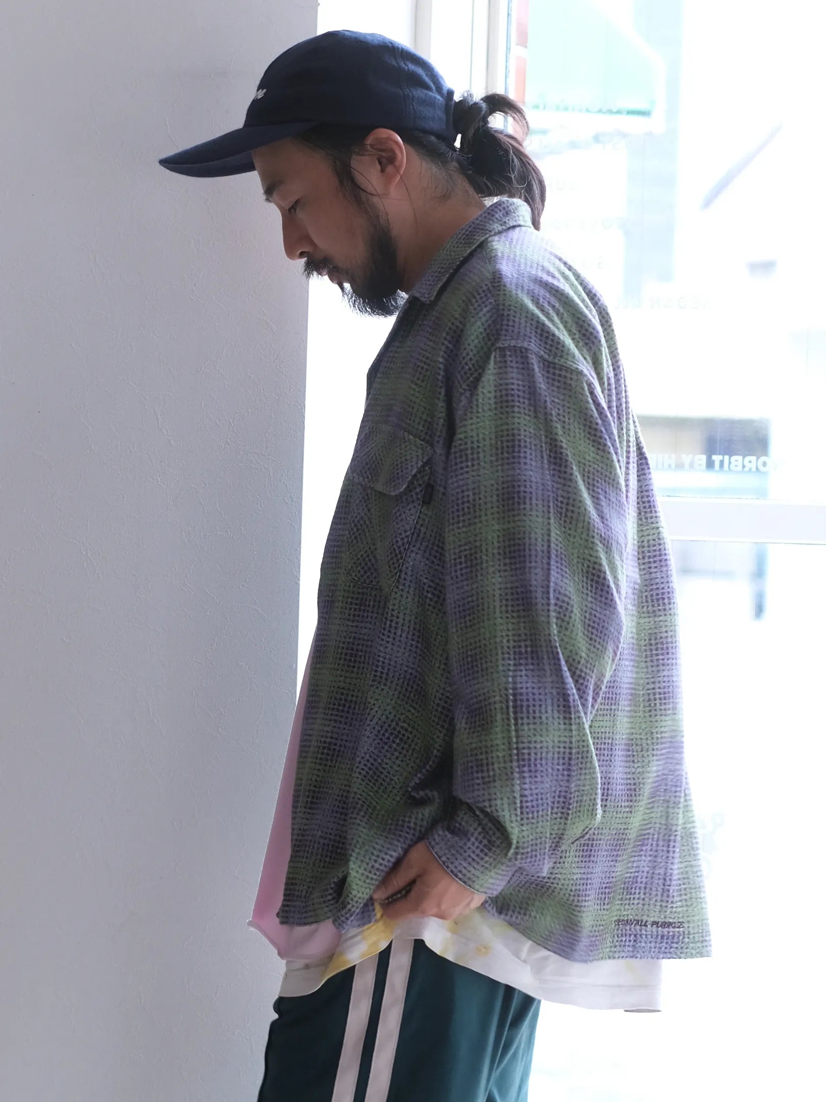 SEDAN ALL-PURPOSE "Printed Plaid Flannel Open Collar Shirt"