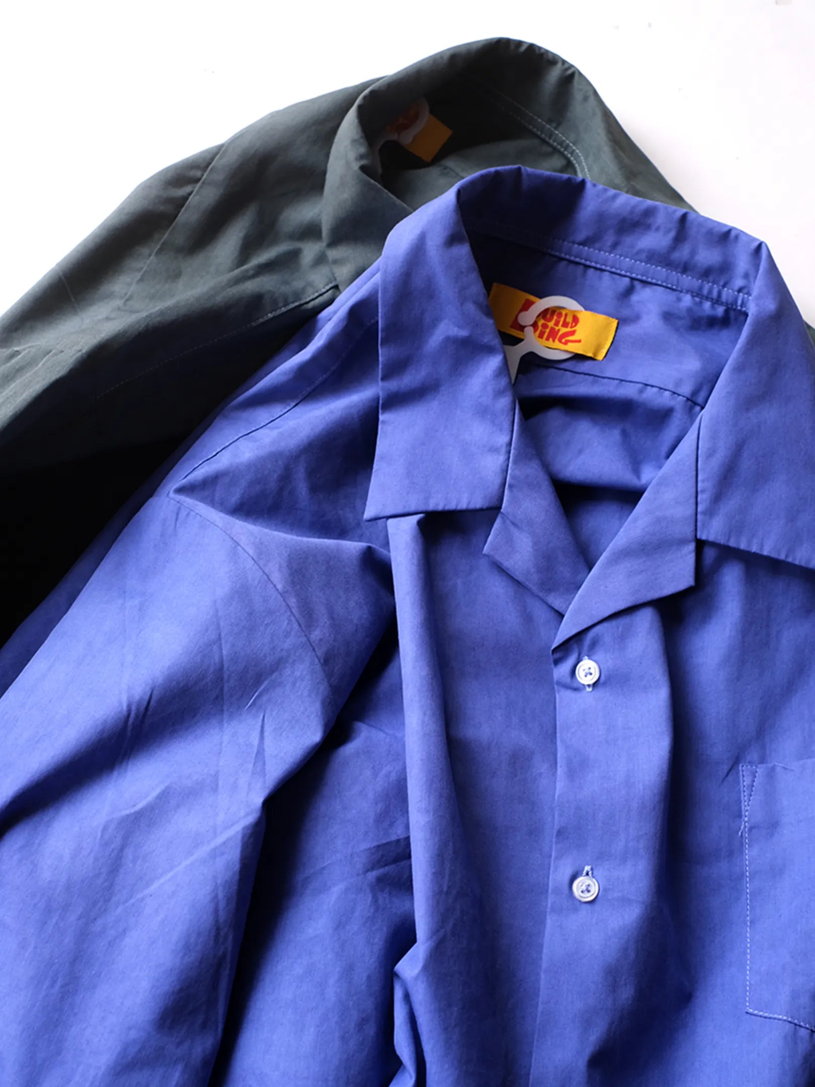 BULIDING "SCHOOL UNIFORM SHIRTS LS(2colors)"