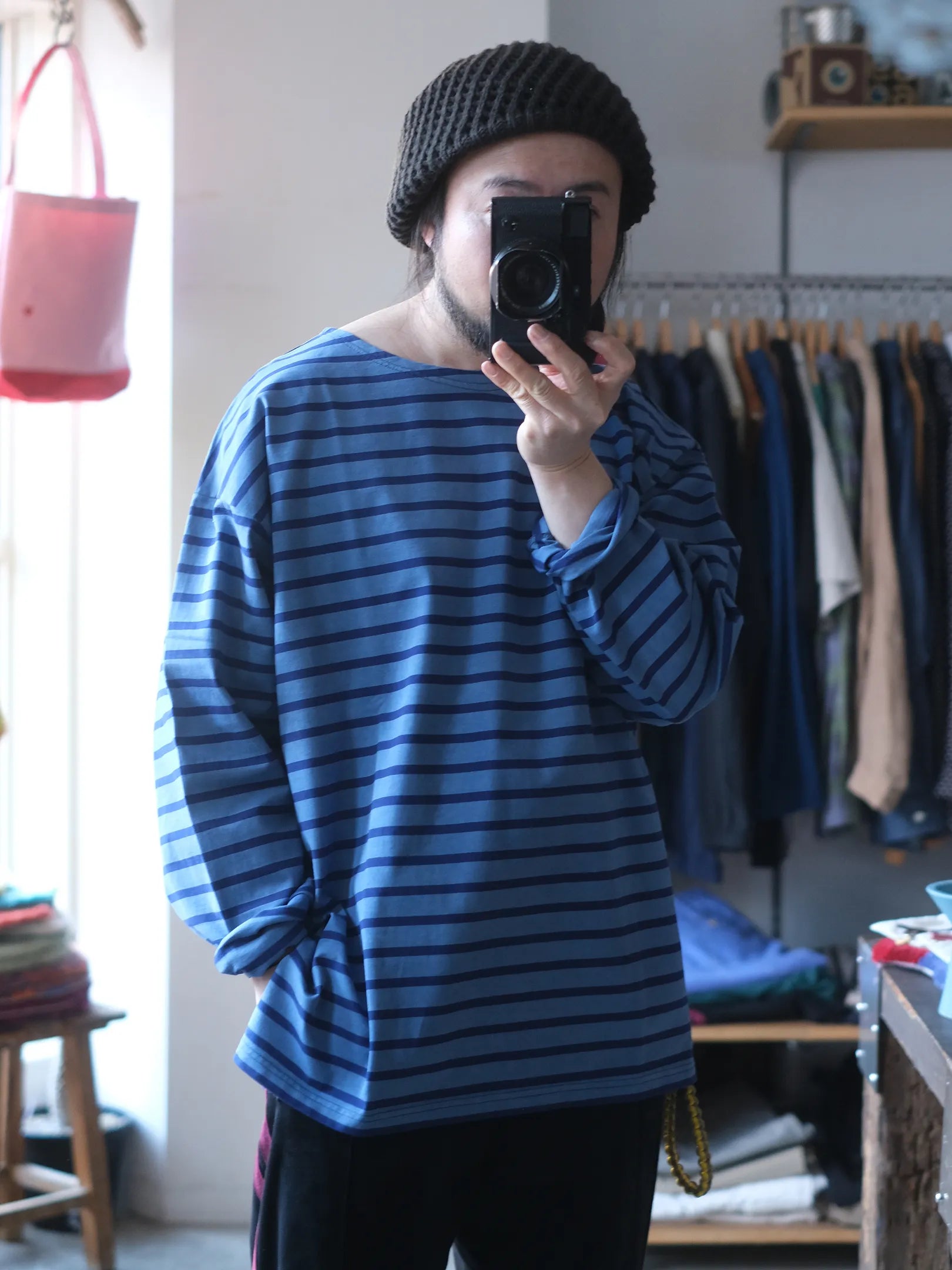 THE SUNNY "DYED BASQUE SHIRT(2colors)"