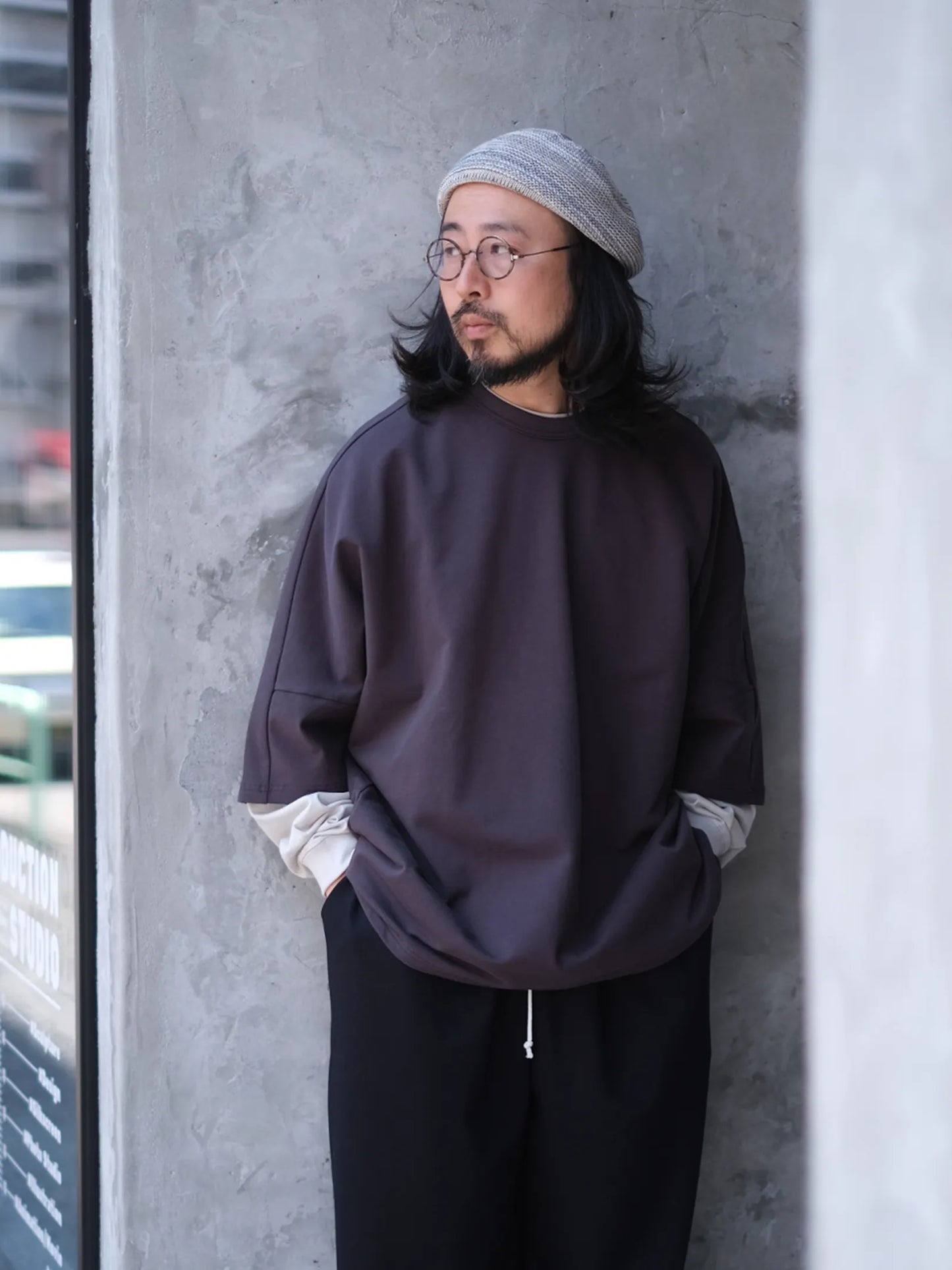 UNFRM "STRETCH LIGHT WEIGHT 1/2 DOLMAN SLEEVE SWEATSHIRTS"