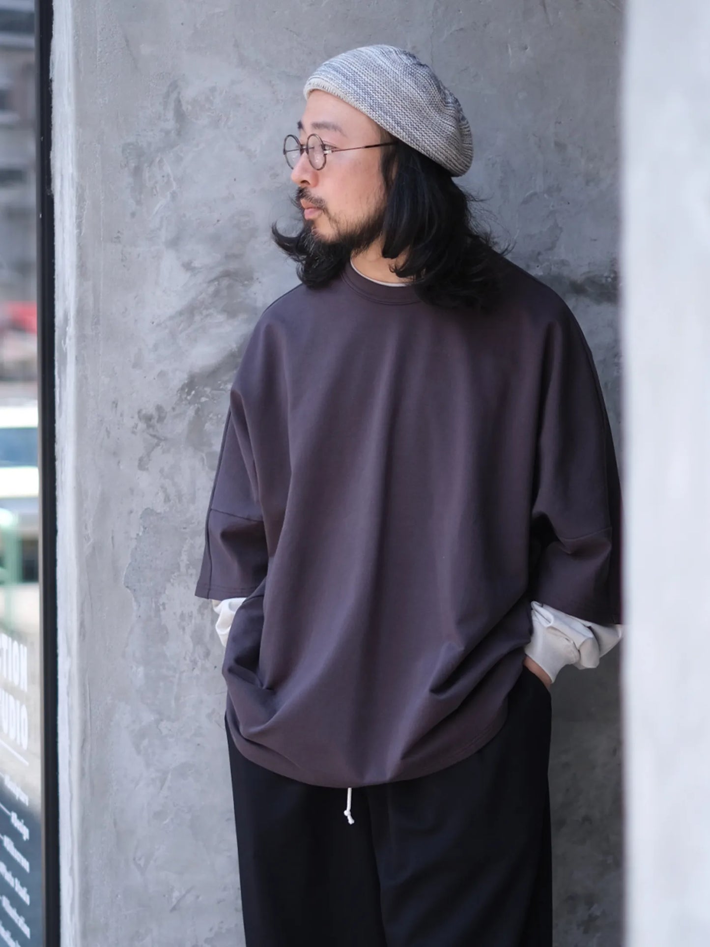 UNFRM "STRETCH LIGHT WEIGHT 1/2 DOLMAN SLEEVE SWEATSHIRTS"
