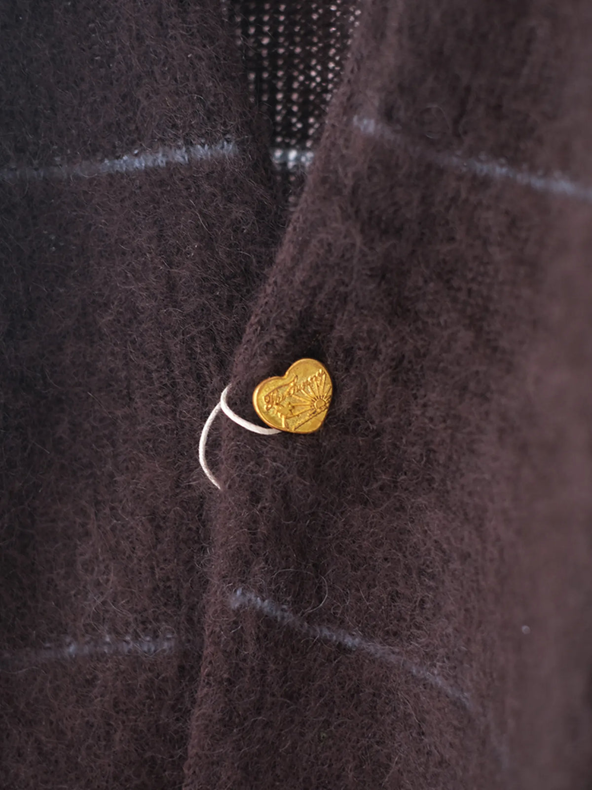 THE SUNNY "MOHAIR BOARDER CARDIGAN(BROWN)"