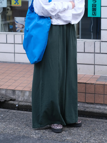 Le Melange "フレンチテリーギャザーワイドパンツ(2colors)"