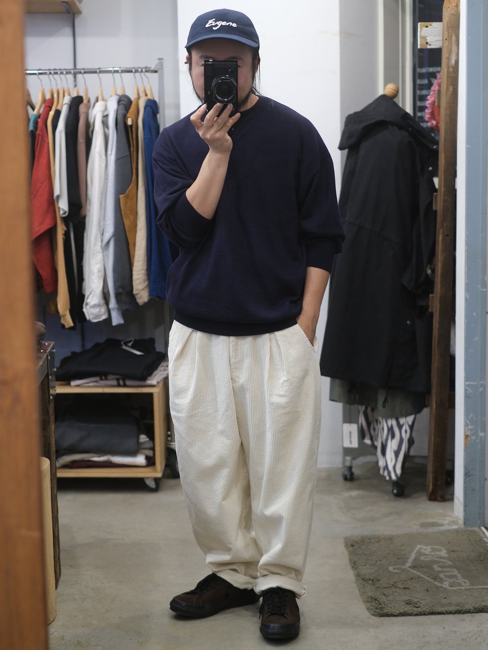 FAKIE STANCE  "D-50 Corduroy WHT"