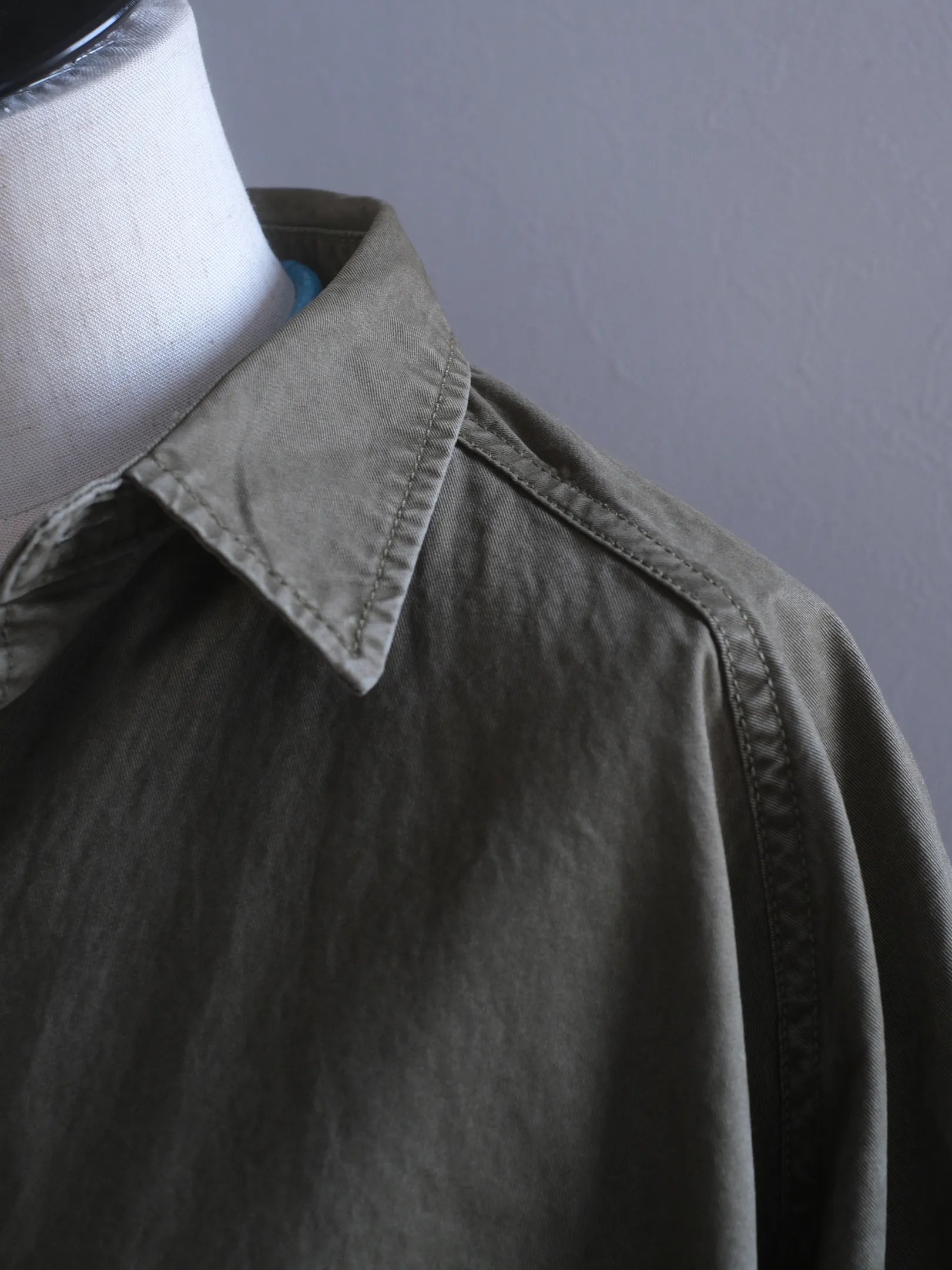 Kha:ki "TENT LINE FATIGUE SHIRT(2colors)"