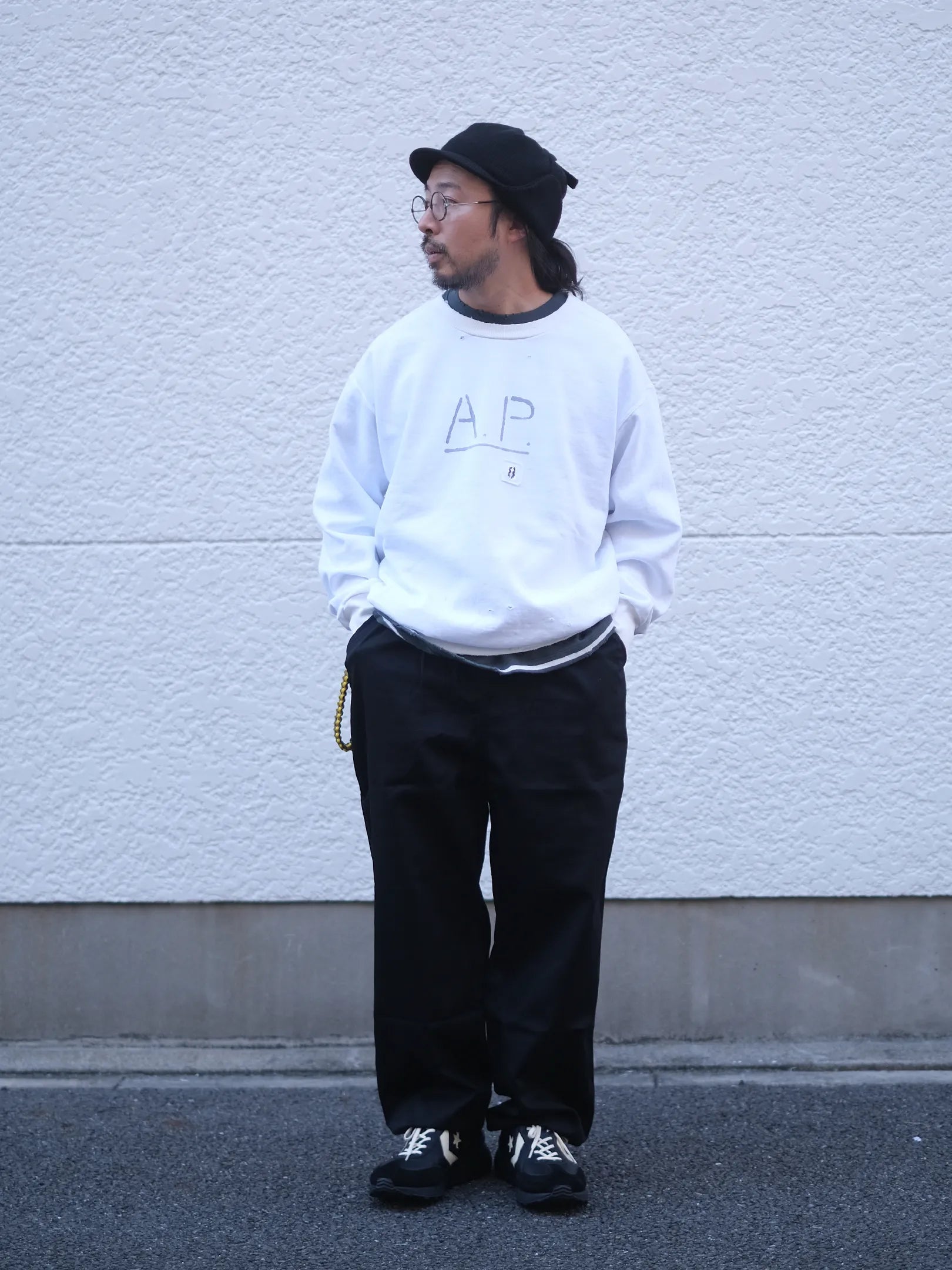 ARTE POVERA "A.P 10YEARS DAMEGED SWEAT (2colors)"