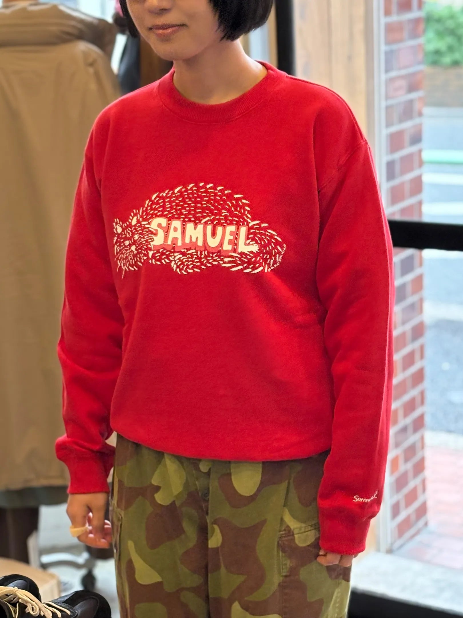 SAMUEL×Panio "SAMUEL&amp;Panio Triple Logo S/S TEE (2 colors)"