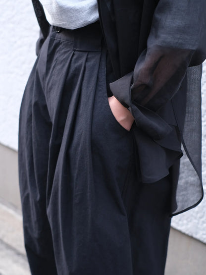 manon "LIP CLOTHTHREE TUCKWIDE PANTS(2colors)"