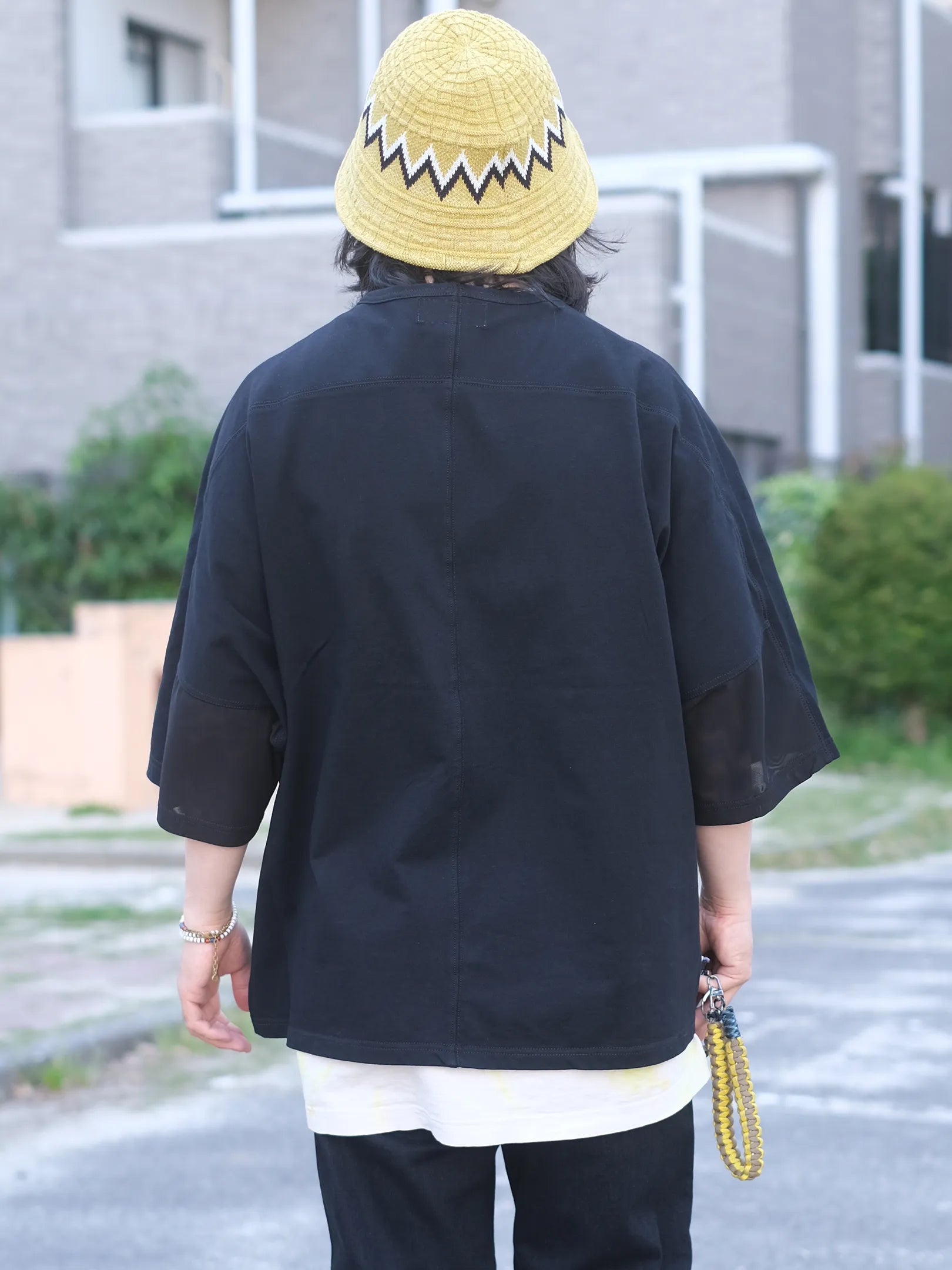 UNFRM "COTTON KNIT MESH RELAXED DOLMAN 6/10 PULLOVER(2colors)"
