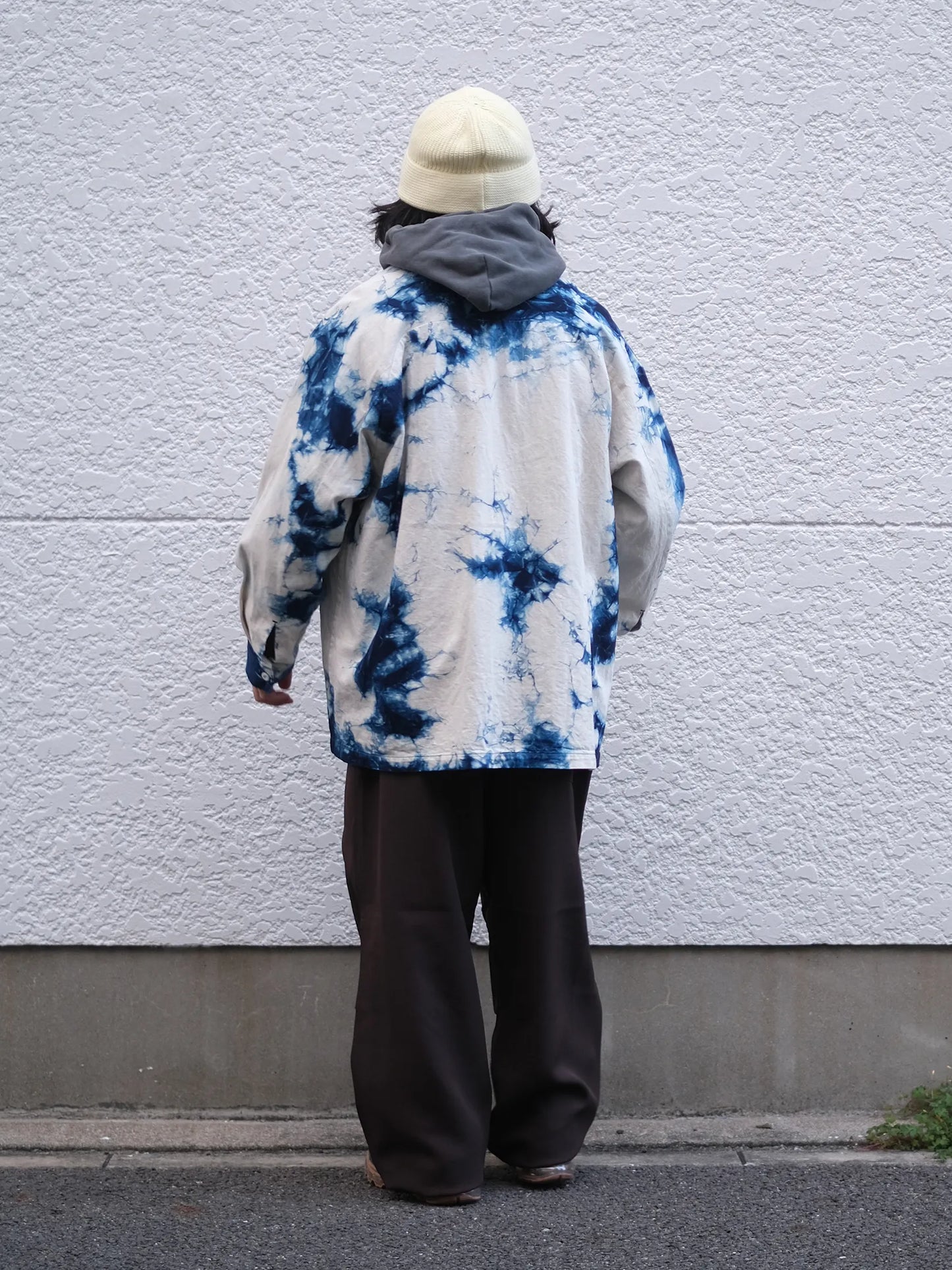 SOWBOW "蒼氓シャツ H / SPORT JACKET TIE-DYE INDIGO"