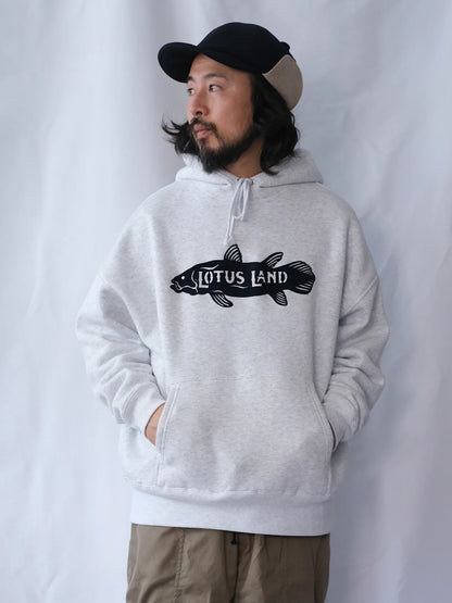 LOTUSLAND "COELACANTH BIG HOODIE(ASH)"