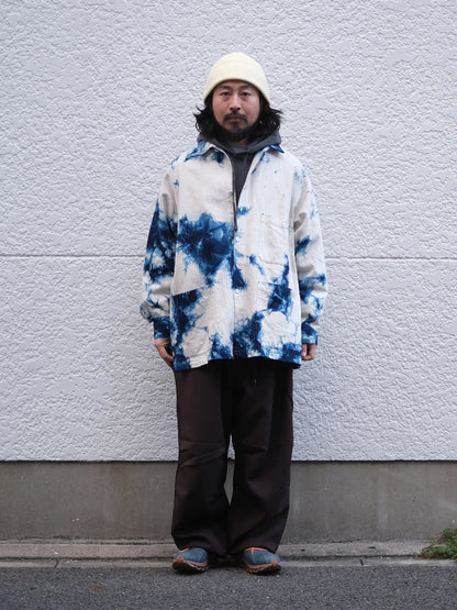 SOWBOW "蒼氓シャツ H / SPORT JACKET TIE-DYE INDIGO"